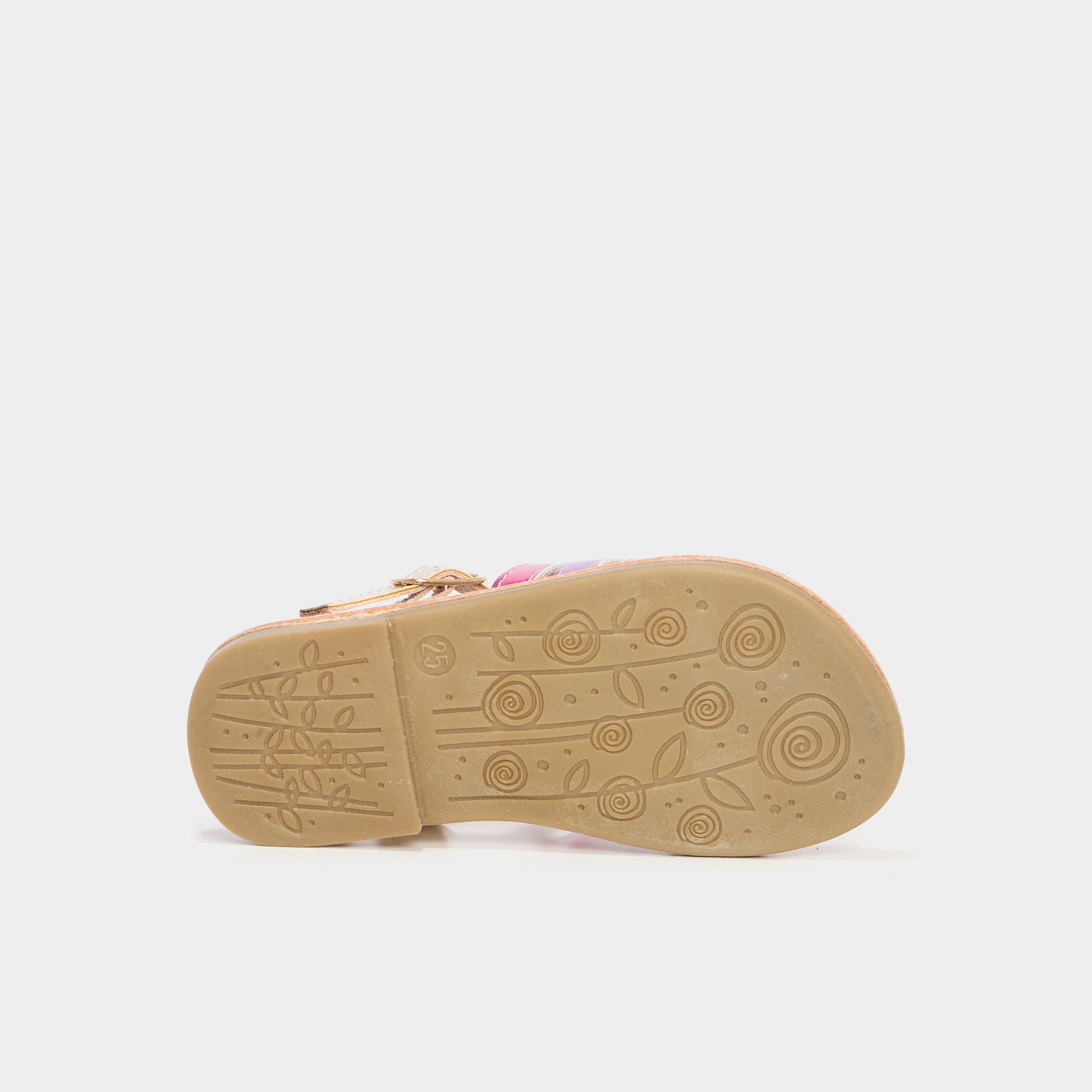 sandales plates avec brides multicolore fille Sandales plates avec brides multicolore fille