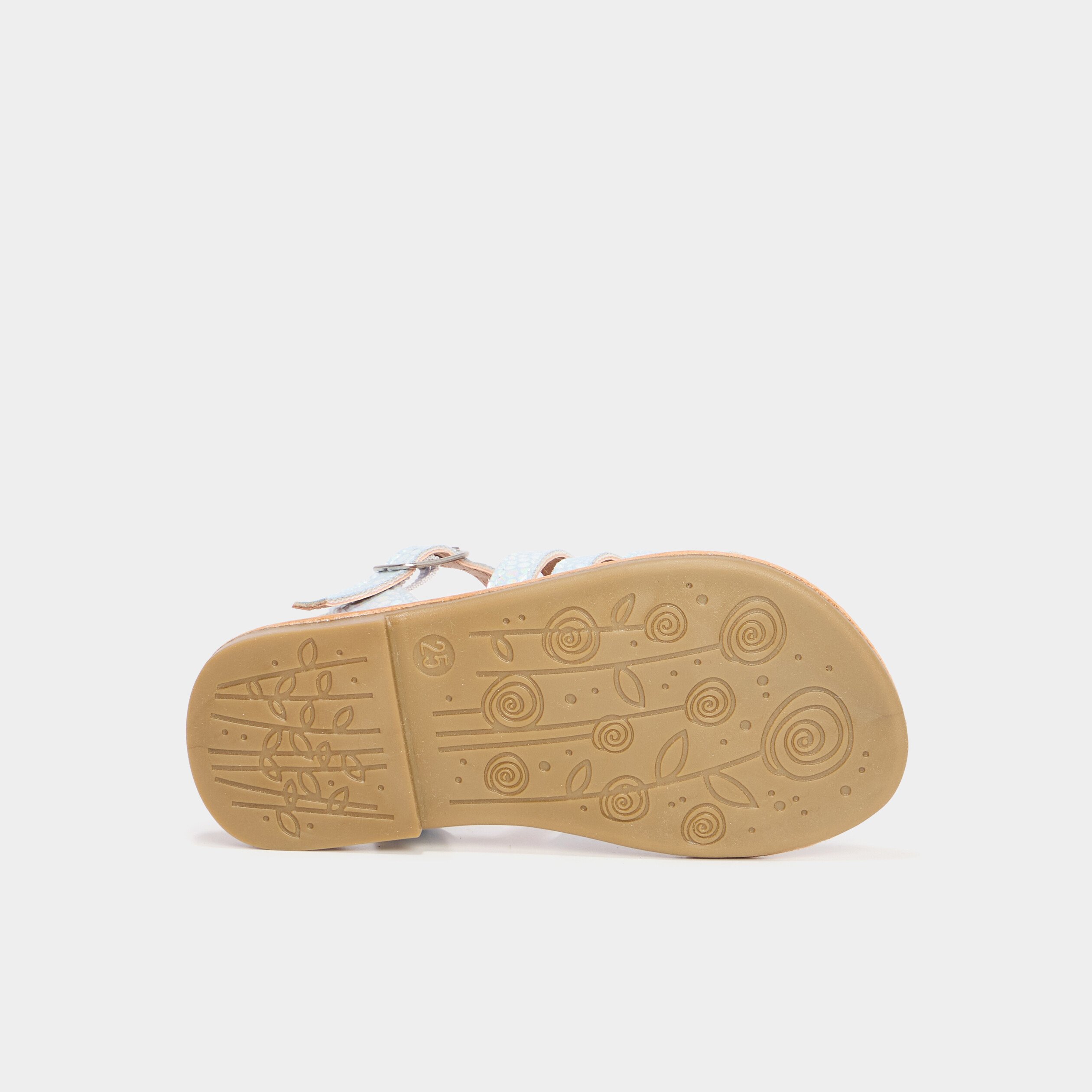 Sandales avec brides bleu ciel fille