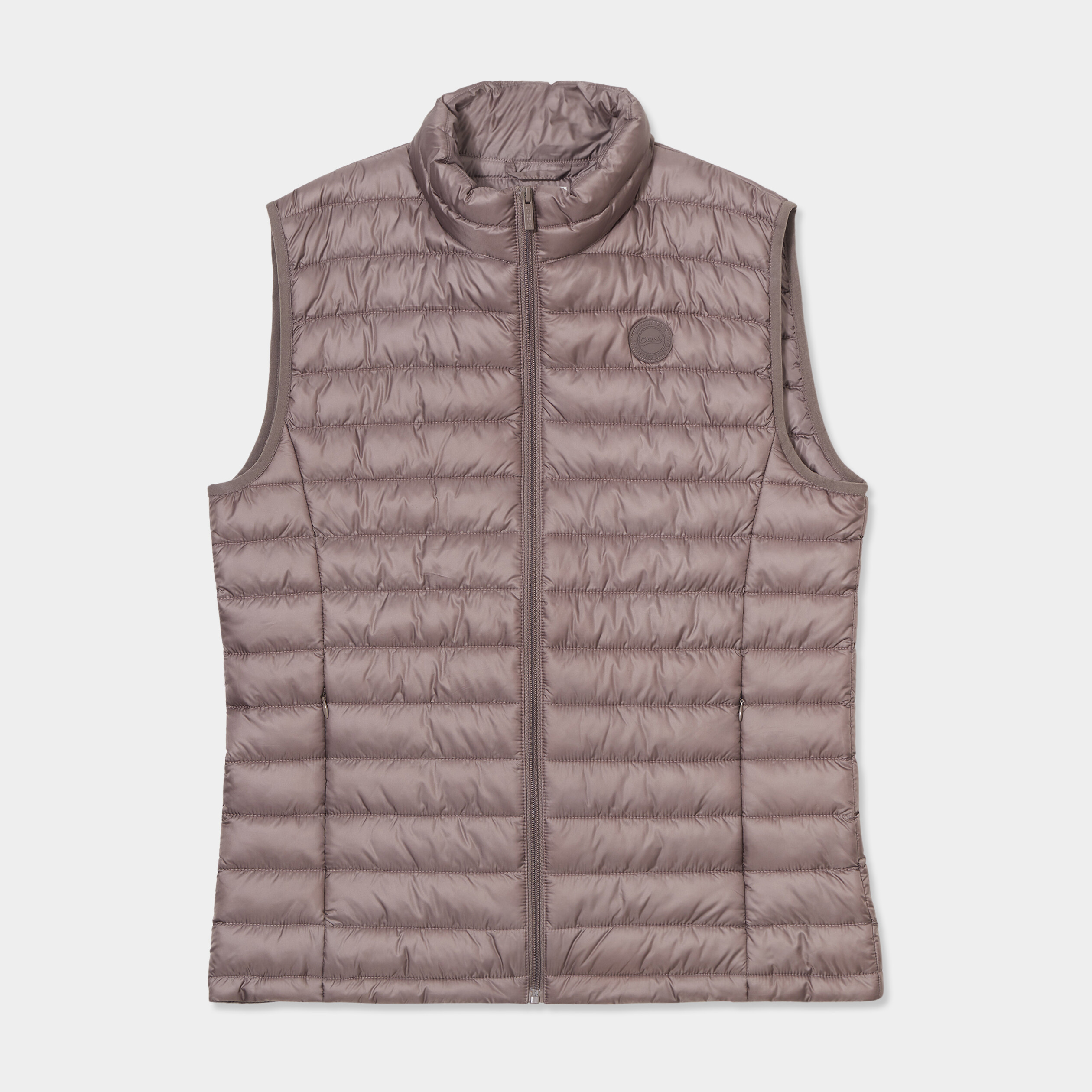 Doudoune sans manches l&eacute;g&egrave;re d&eacute;perlante taupe homme