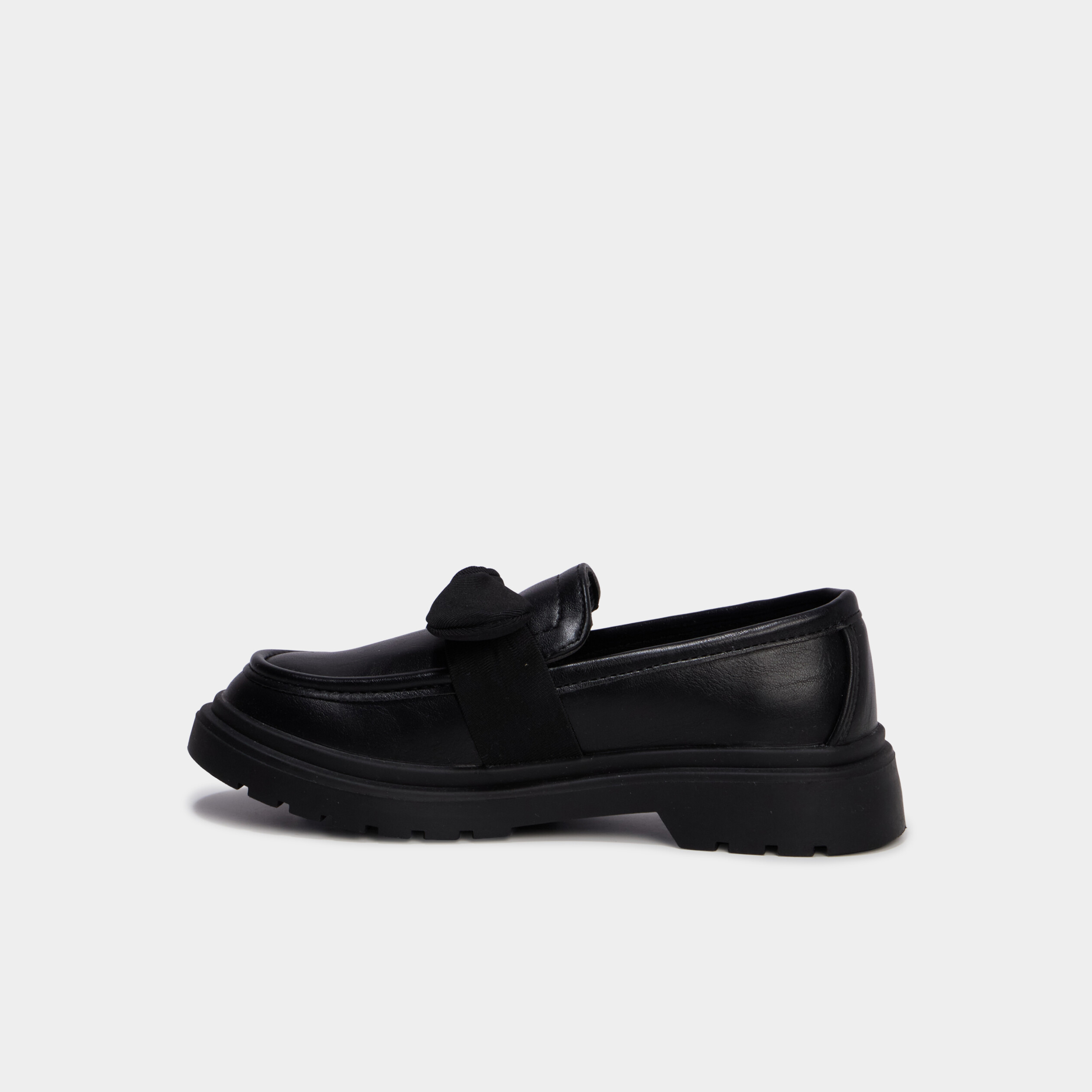 Mocassins avec noeuds noir fille