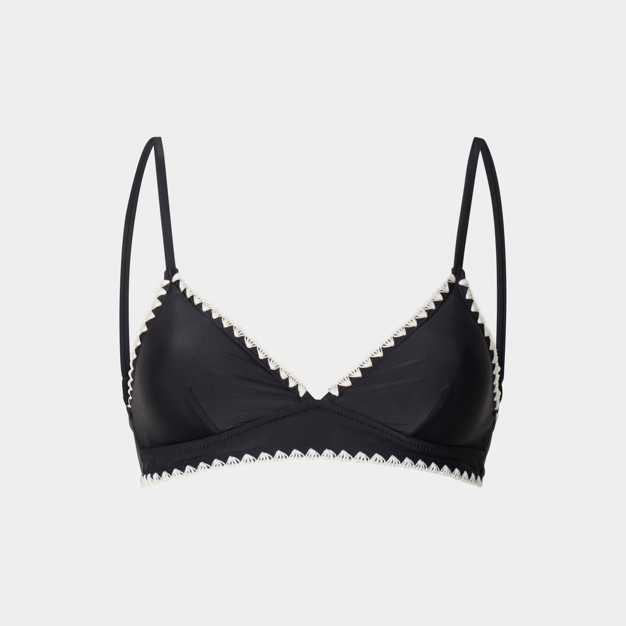 Haut de maillot de bain triangle noir femme