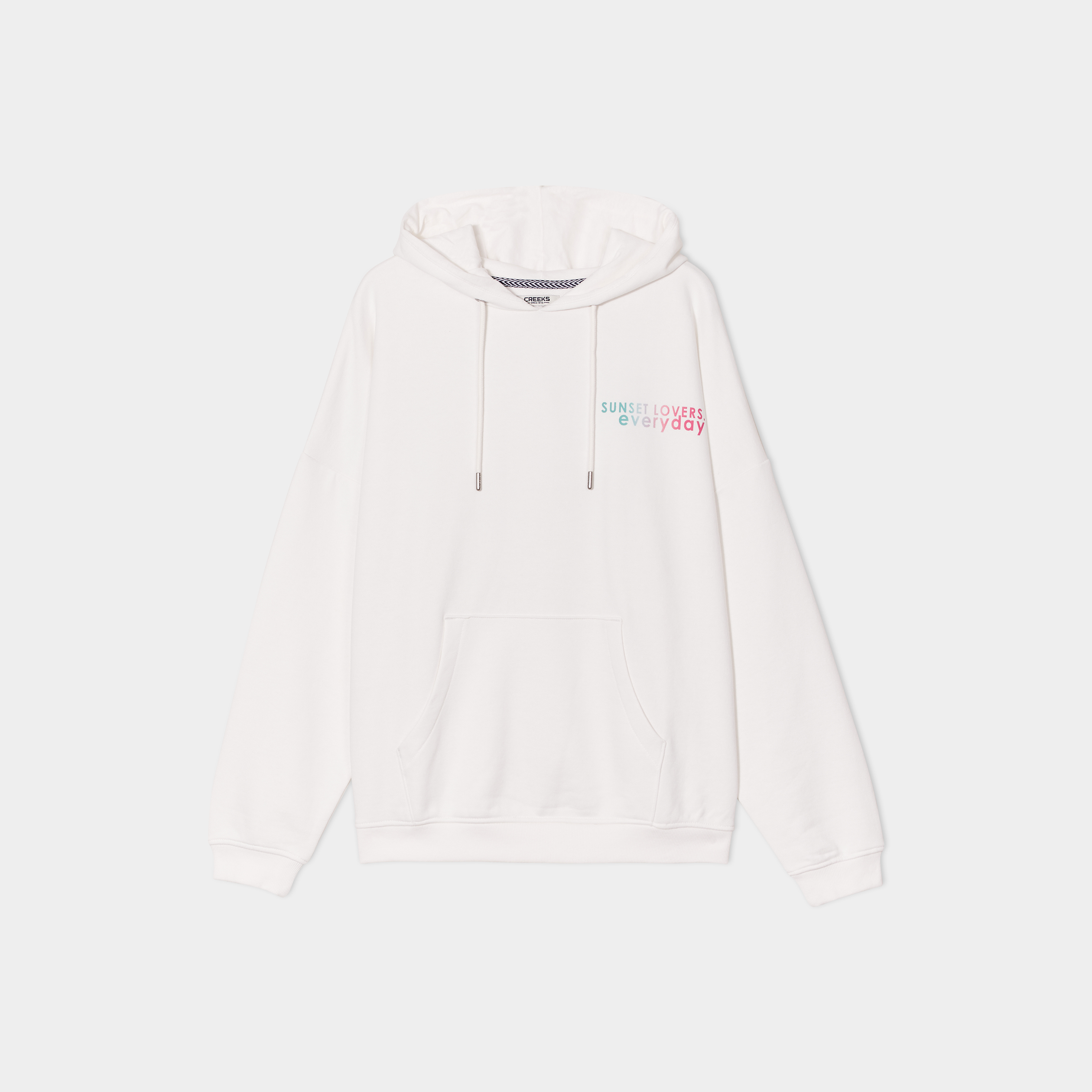 sweat a capuche hoodie creeks blanc femme Sweat à capuche hoodie Creeks blanc femme