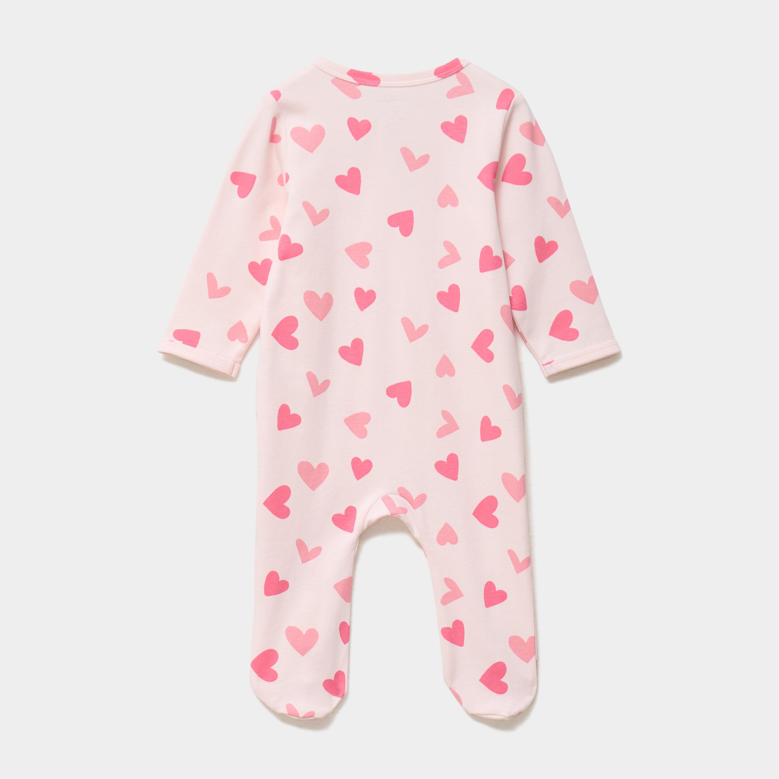 Dors-bien coton manches longues zipp&eacute; rose clair b&eacute;b&eacute;