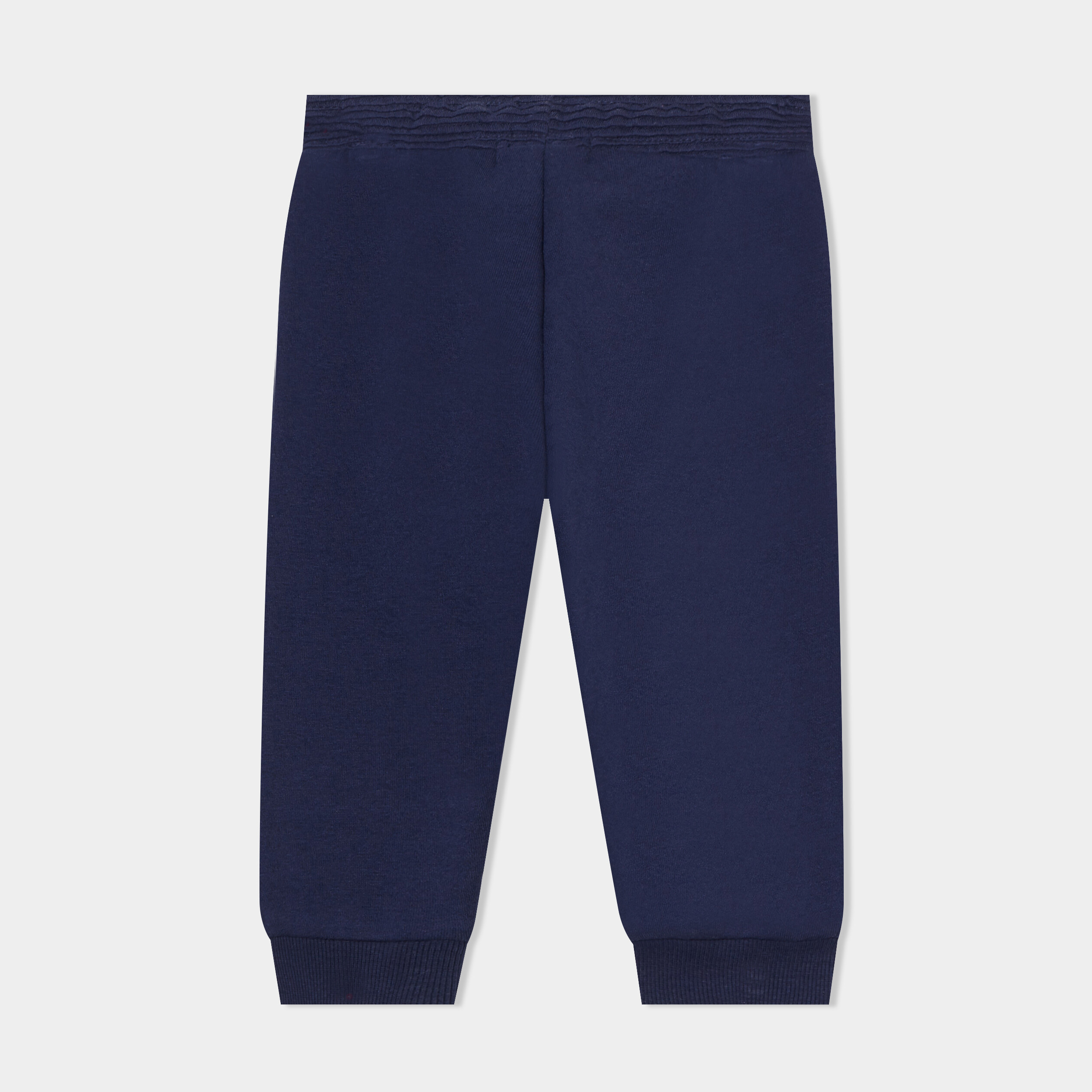 jogging molleton taille elastiquee bleu marine bebeg Jogging molleton taille élastiquée bleu marine bébé garçon