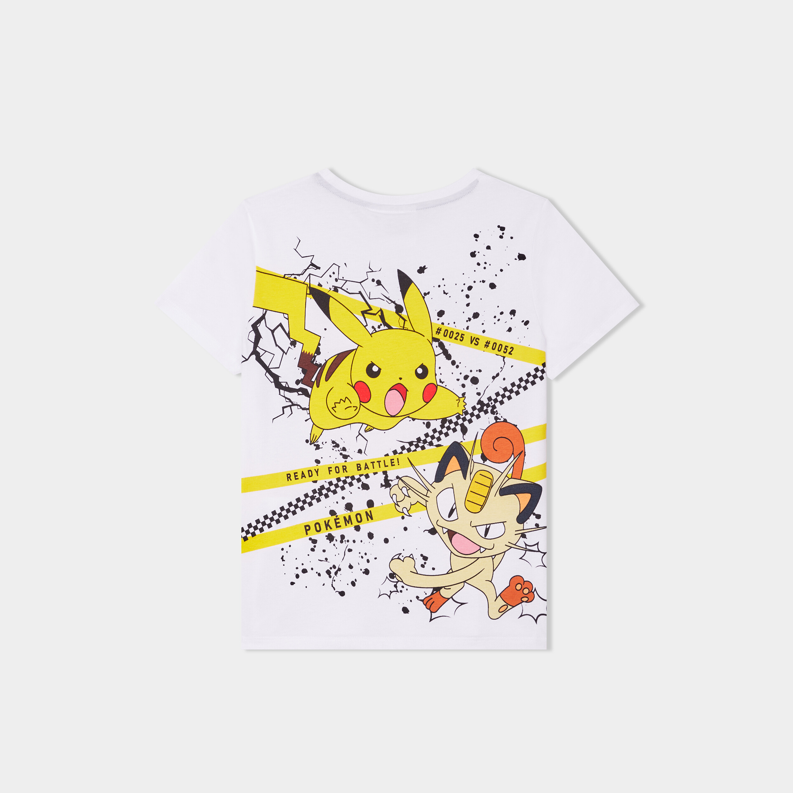 t shirt manches courtes pokemon blanc garcon T-shirt manches courtes Pokémon blanc garçon