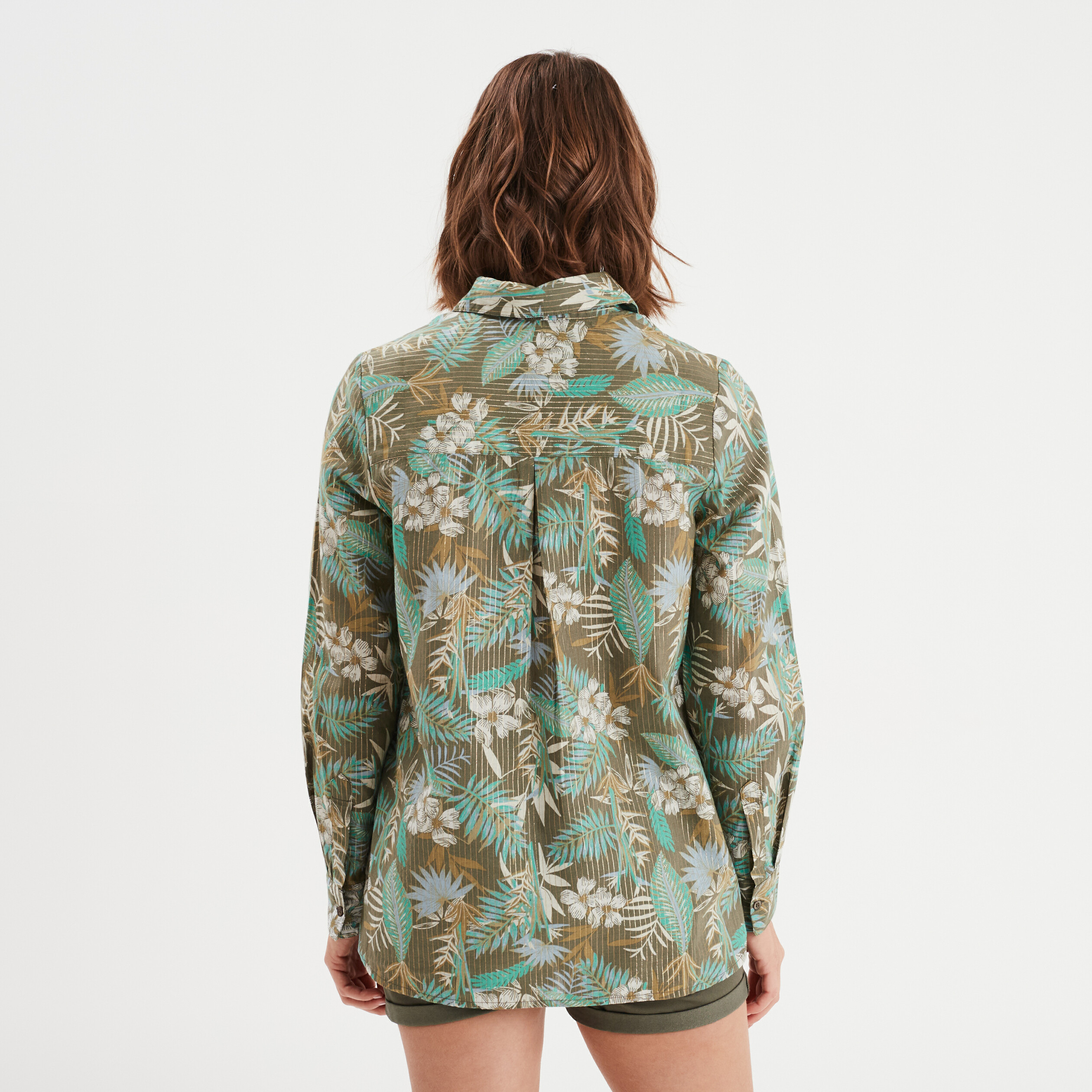 chemise manches longues vert kaki femme Chemise manches longues vert kaki femme