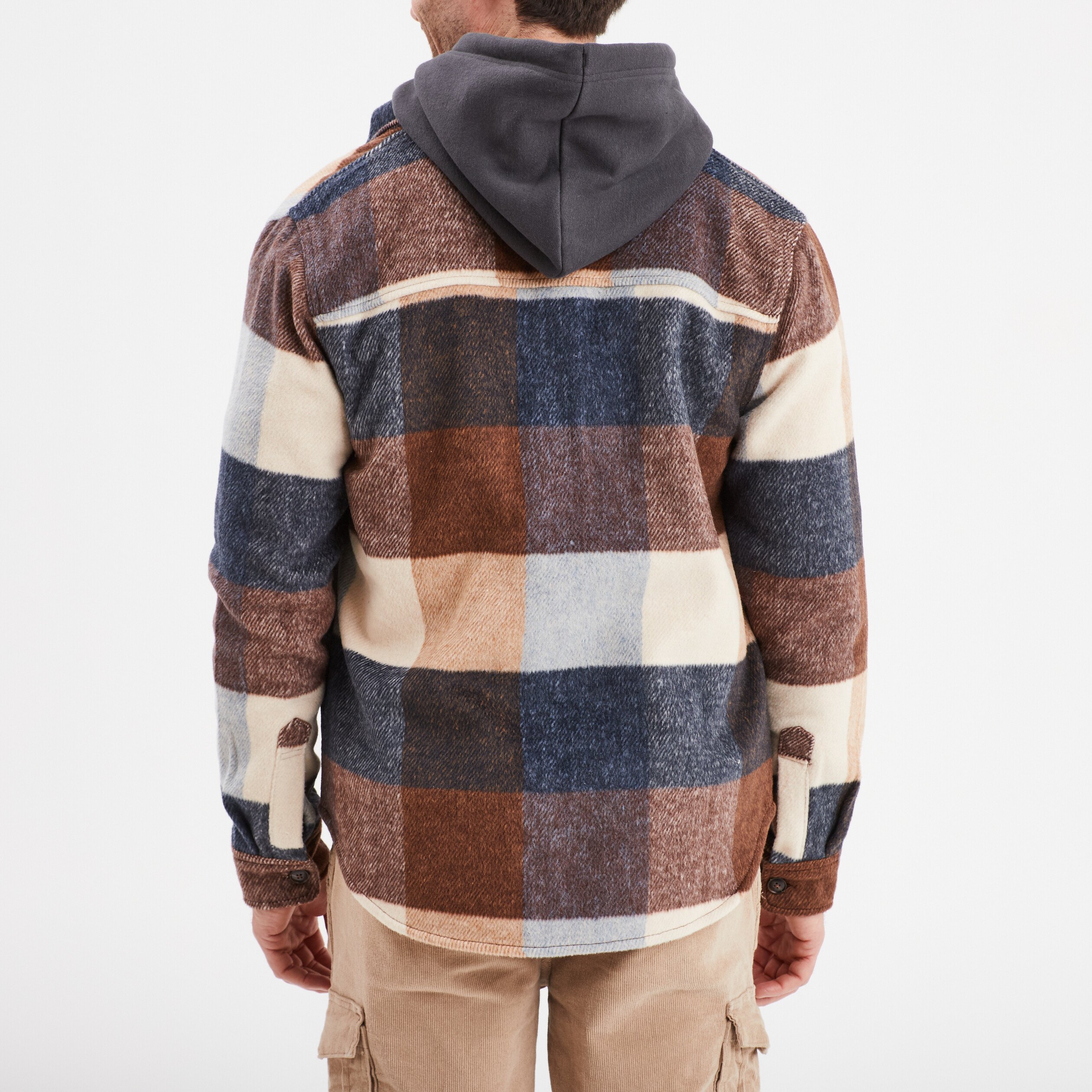 surchemise droite 2 poches creeks marron homme Surchemise droite 2 poches Creeks marron homme