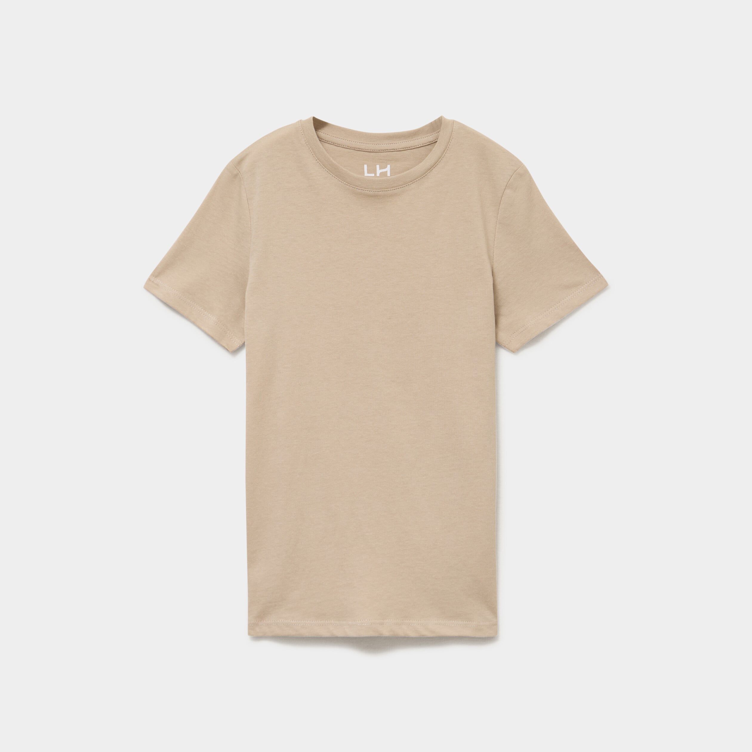 T-shirt en coton manches courtes gris fonc&eacute; gar&ccedil;on