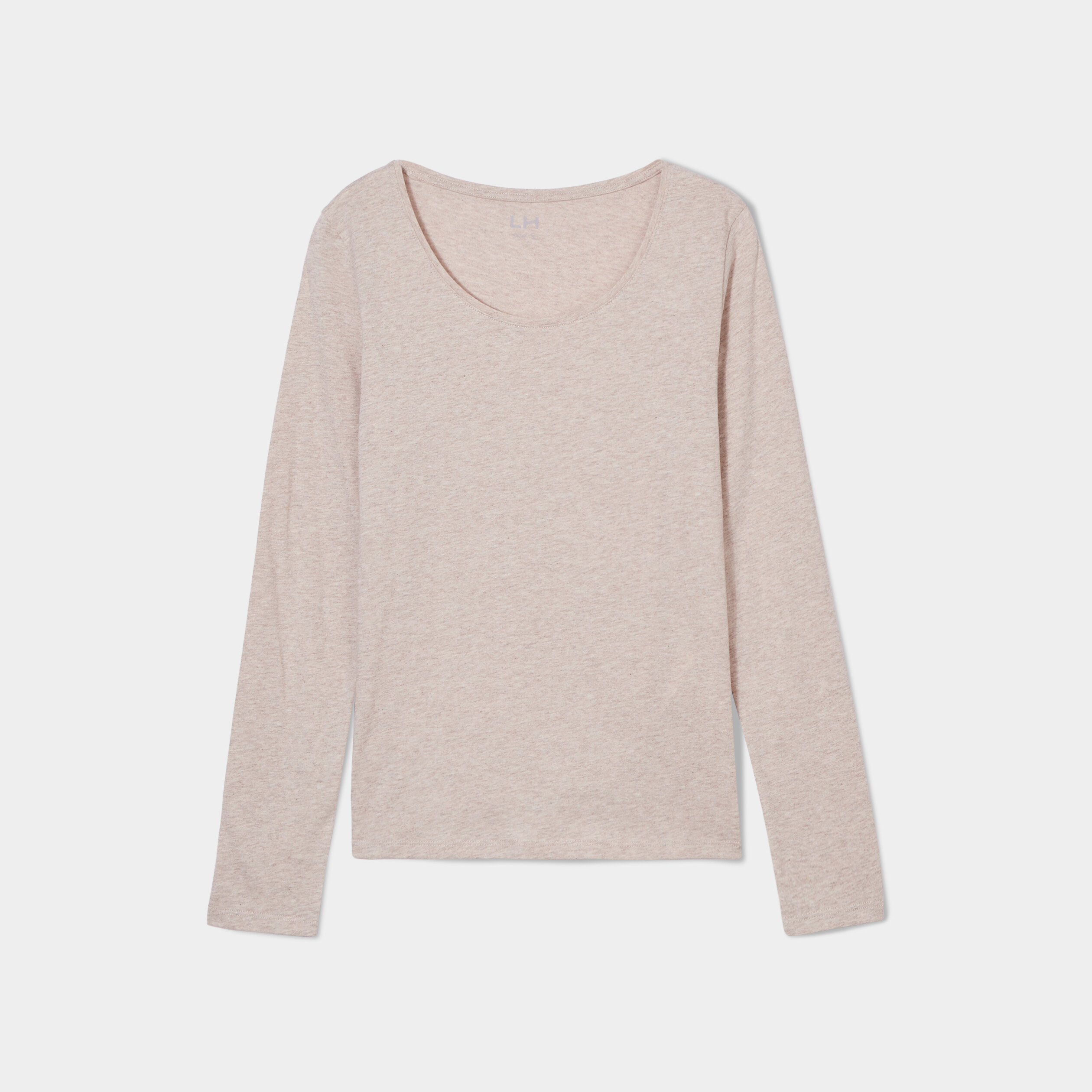 t shirt a manches longues beige femme T-shirt à manches longues beige femme