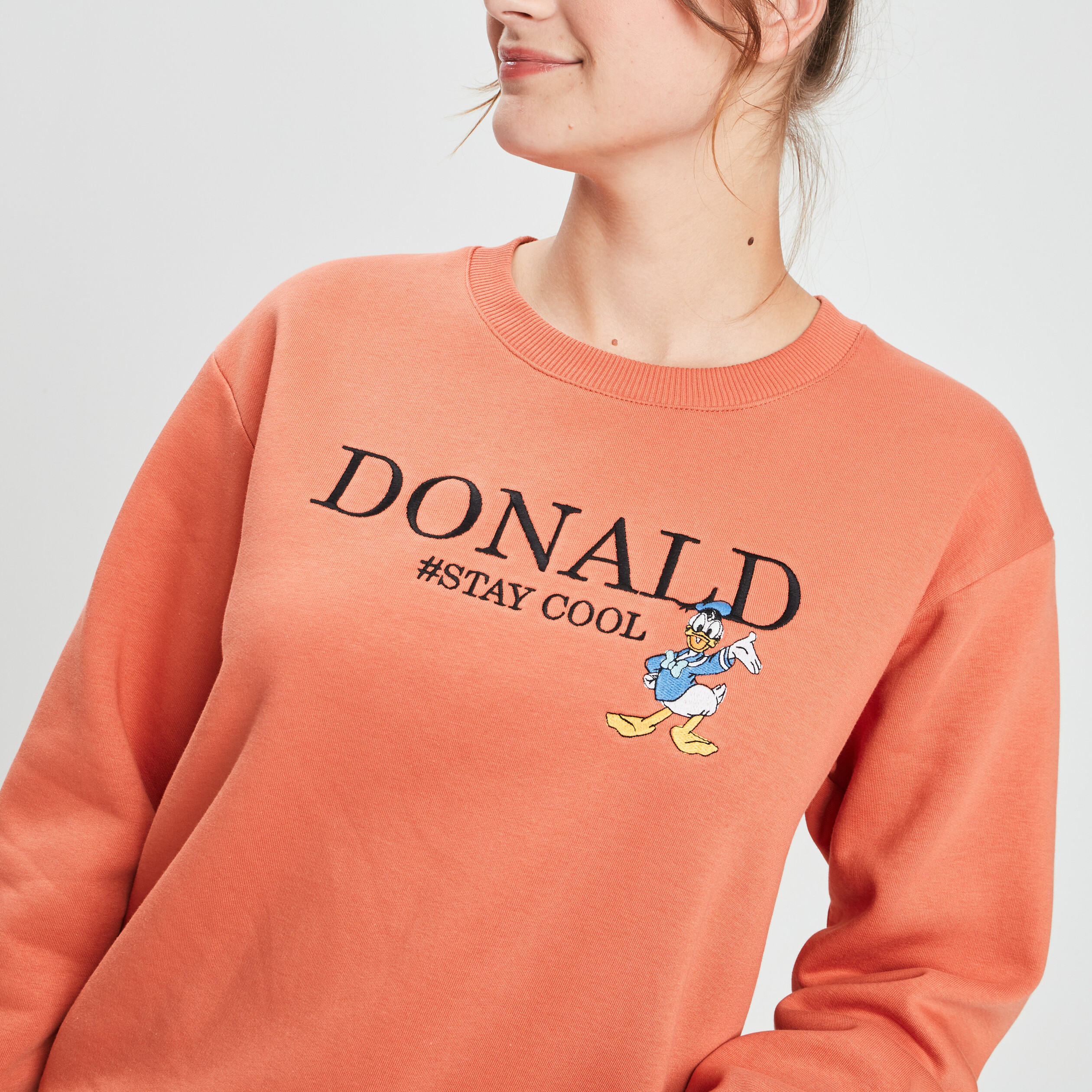 sweat donald orange femme Sweat Donald orange femme