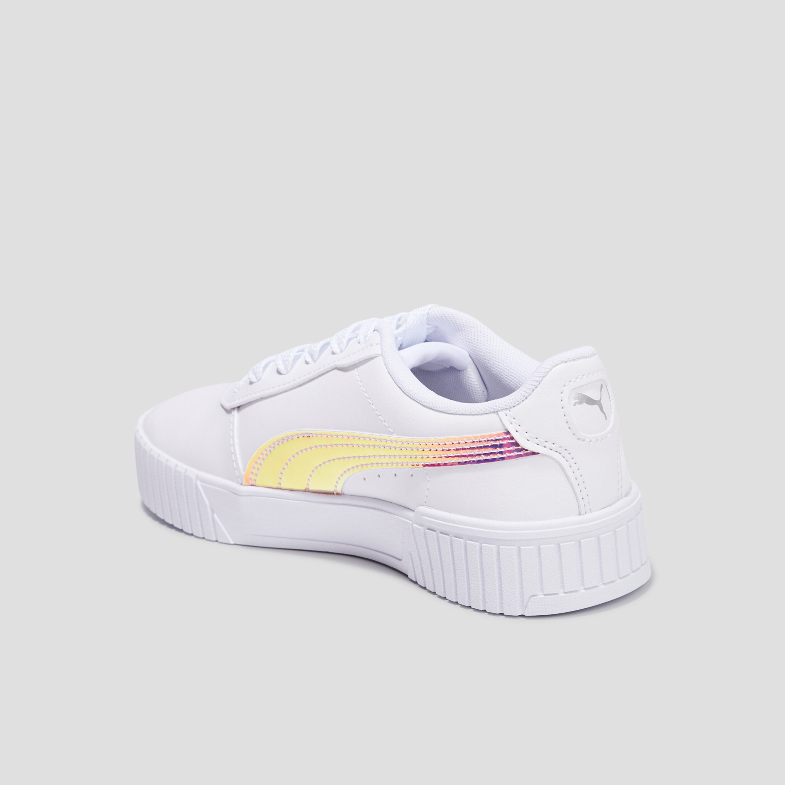 Tennis à lacets Puma Carina 2.0 Holo blanc fille