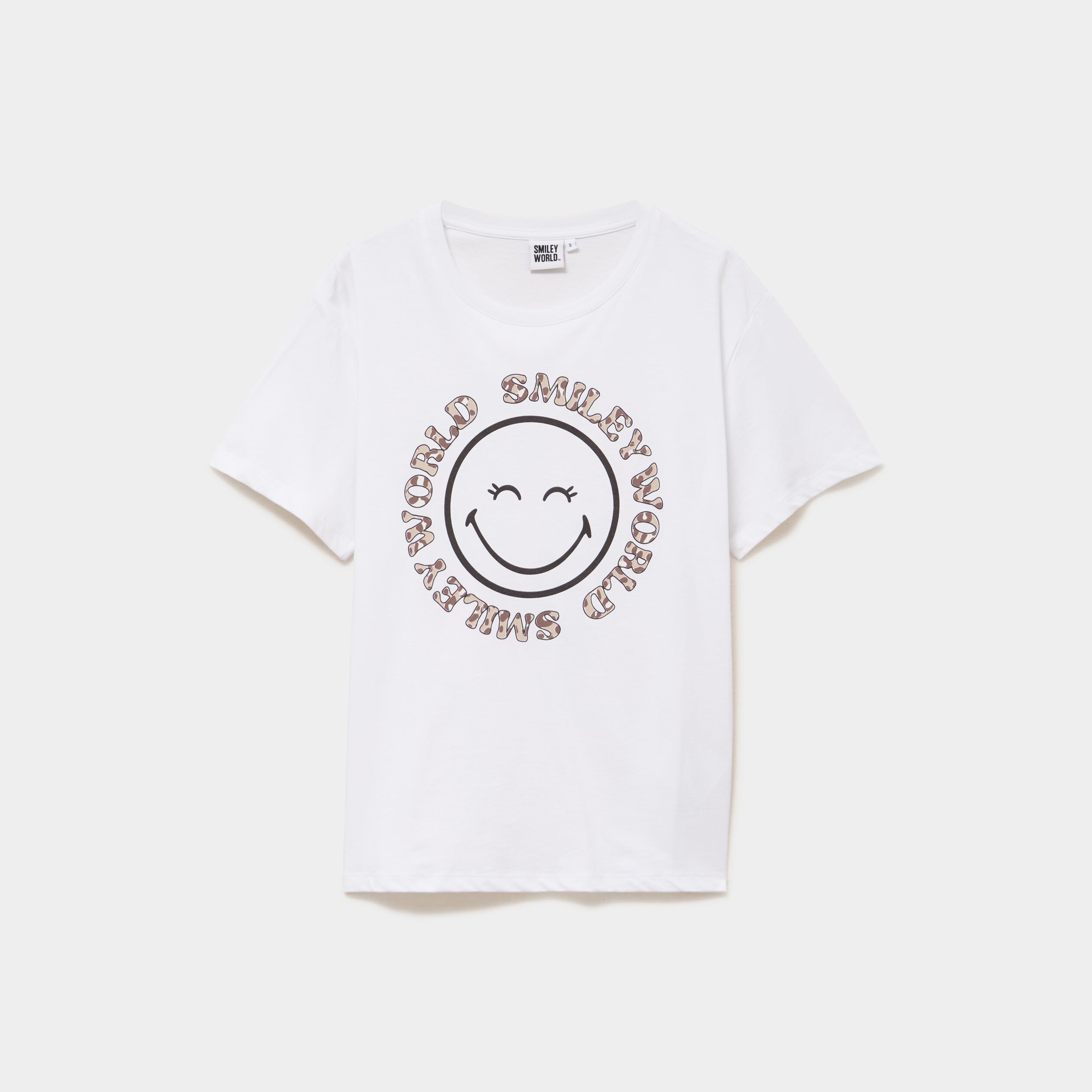 T-shirt manches courtes Smiley World blanc femme
