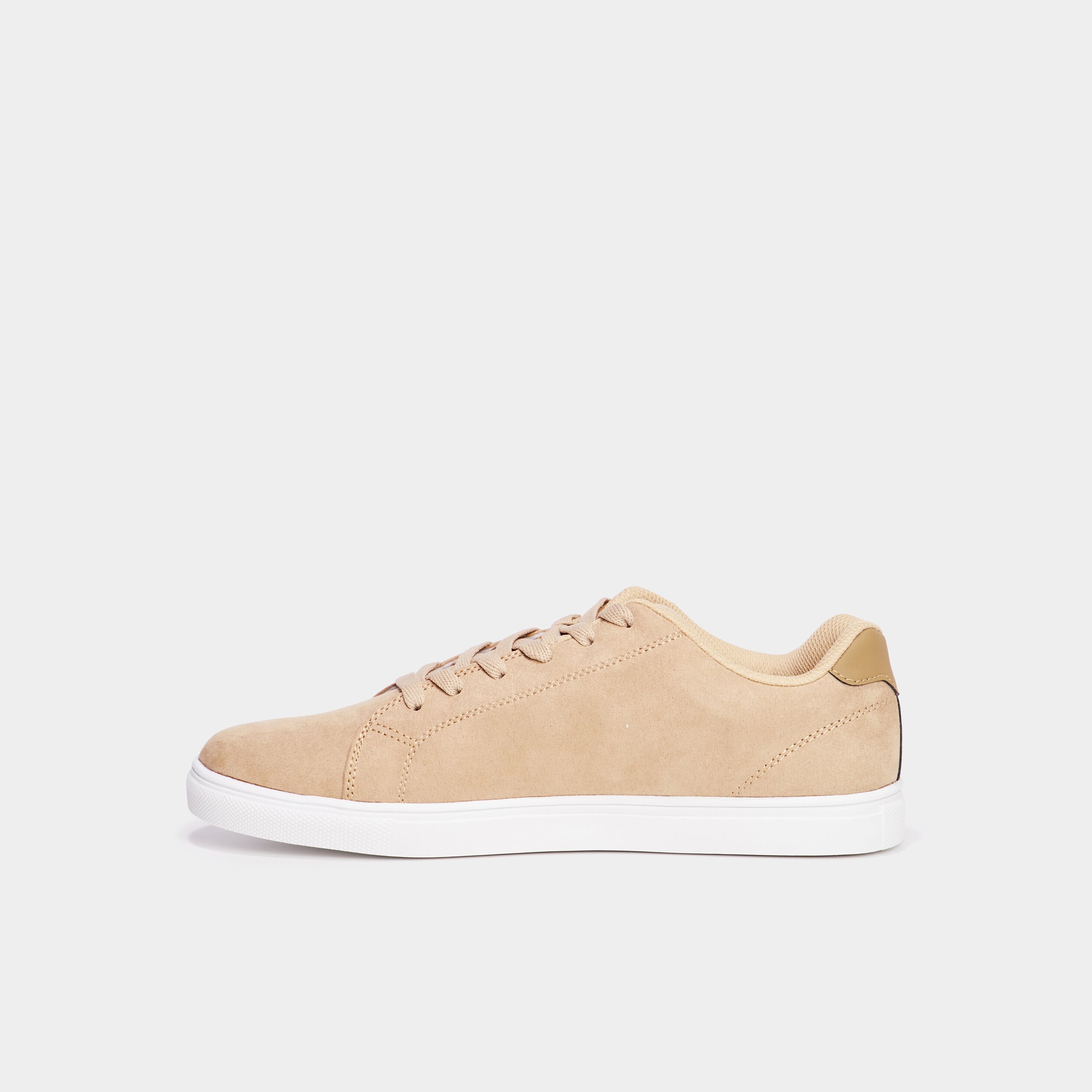 Tennis &agrave; lacets beige homme