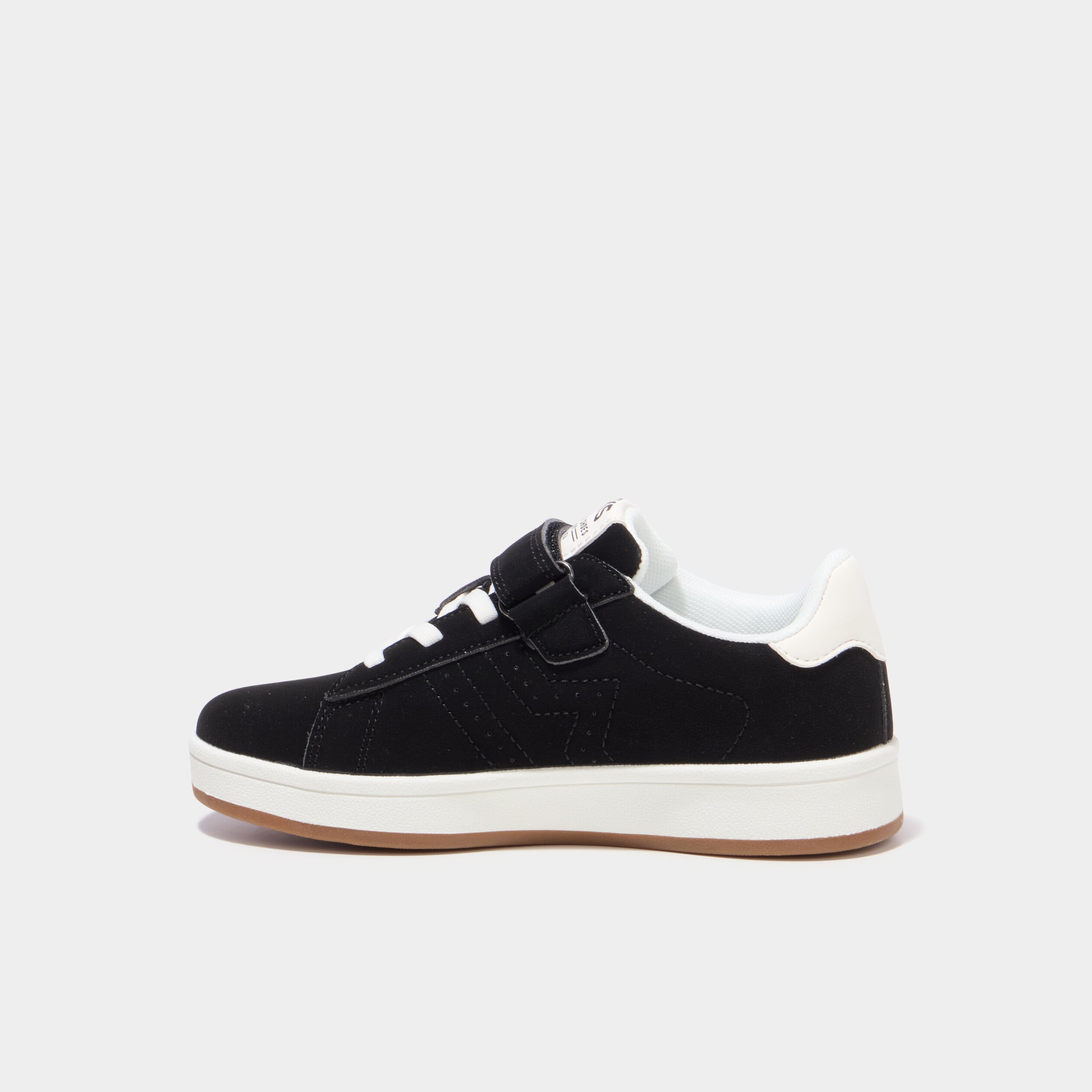 Tennis basses avec scratchs noir gar&ccedil;on