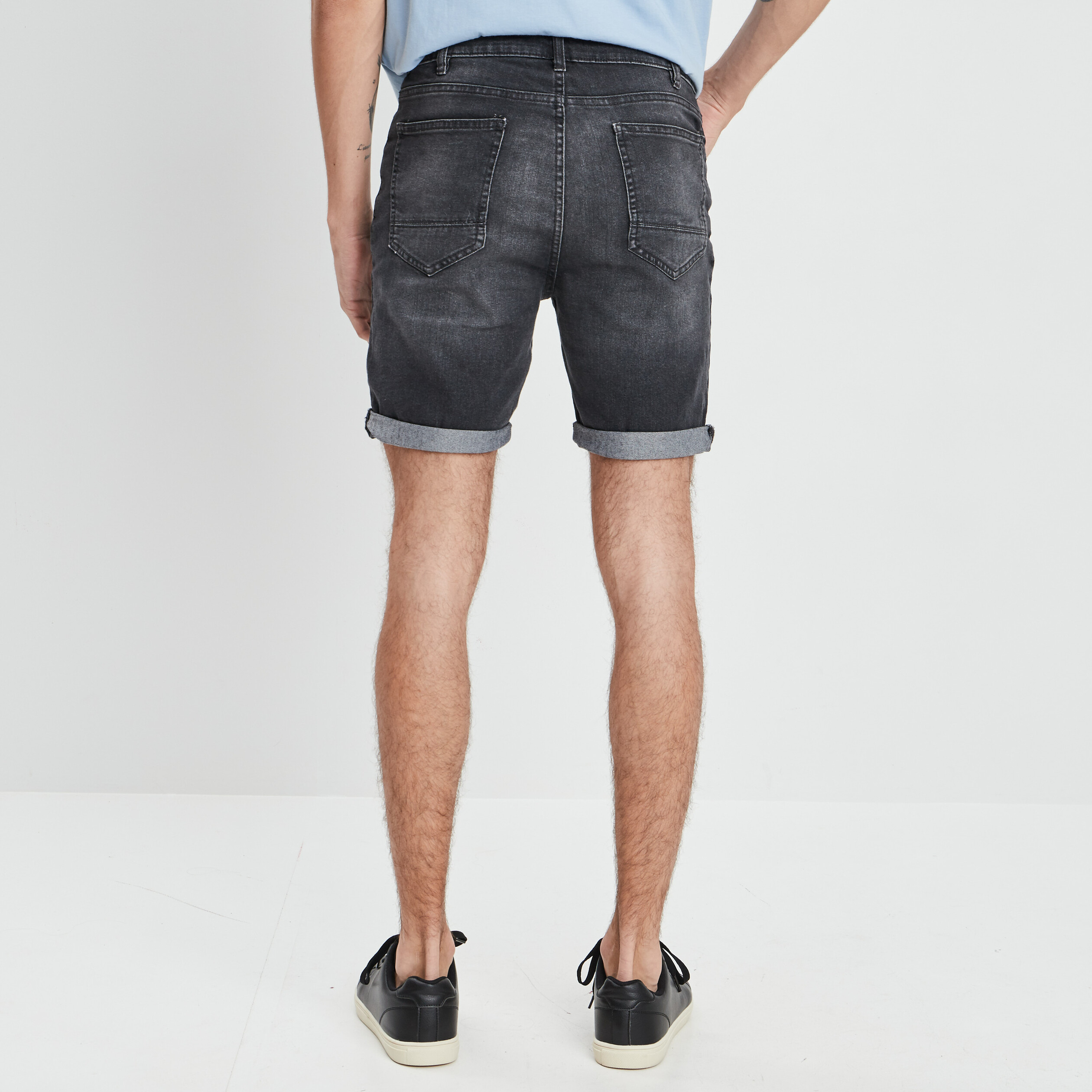 Bermuda gris on sale homme