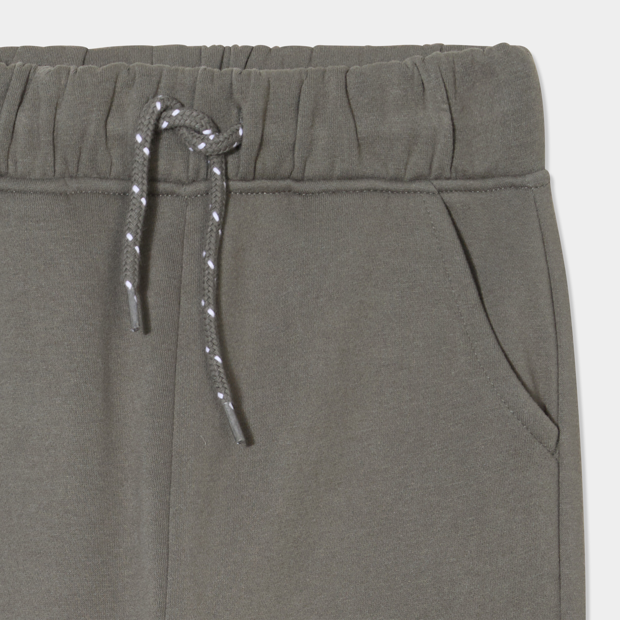 Pantalon de jogging molleton vert kaki gar&ccedil;on