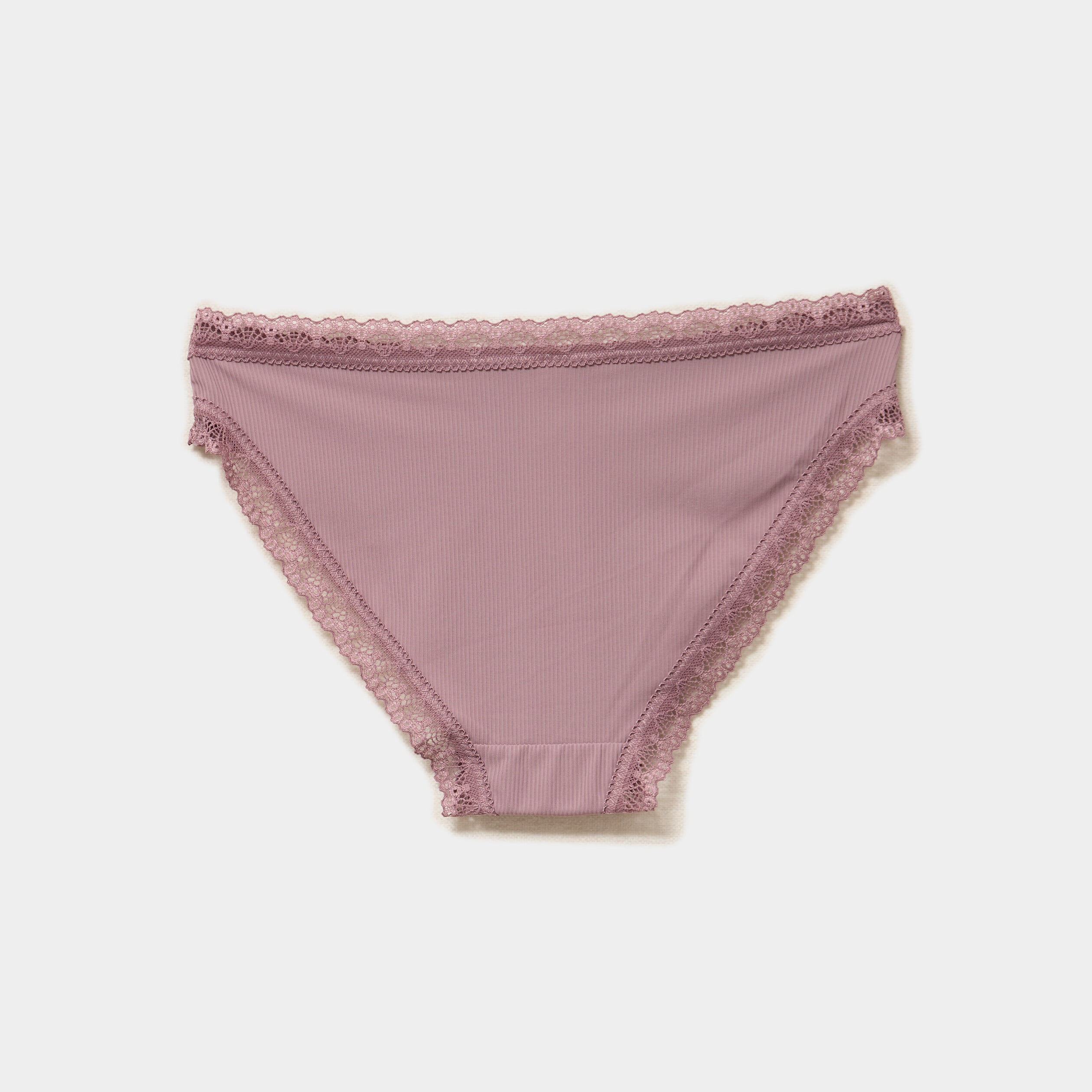 Lot 3 culottes avec dentelle mauve femme