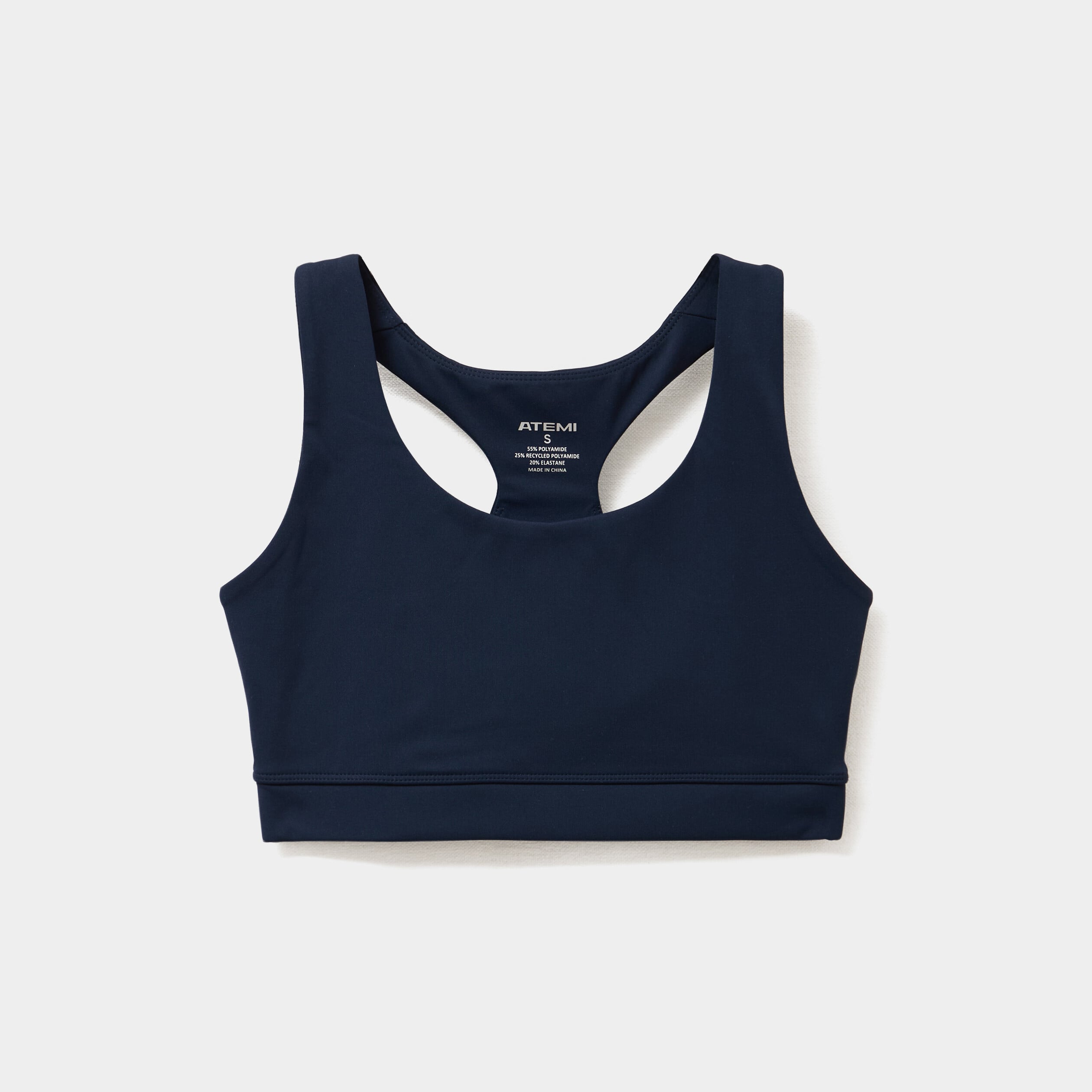 Brassi&egrave;re de sport dos nageur bleu marine femme