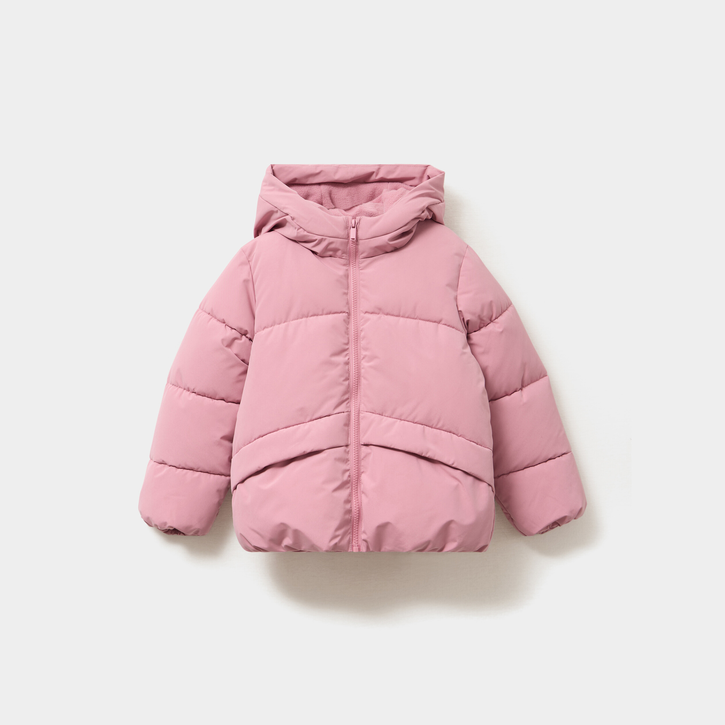 doudoune chaude a capuche vieux rose fille Doudoune chaude à capuche vieux rose fille