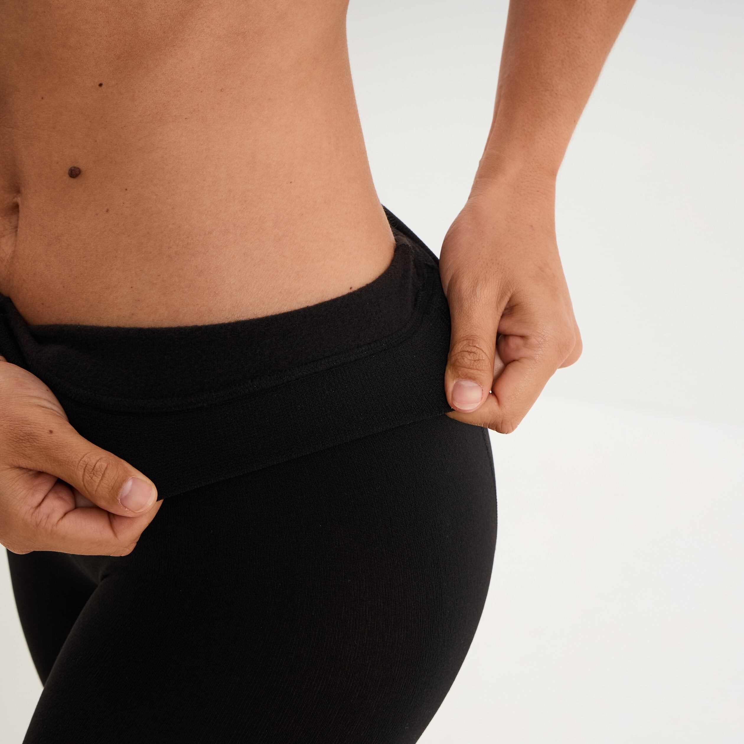 Collants int&eacute;rieur polaire noir femme
