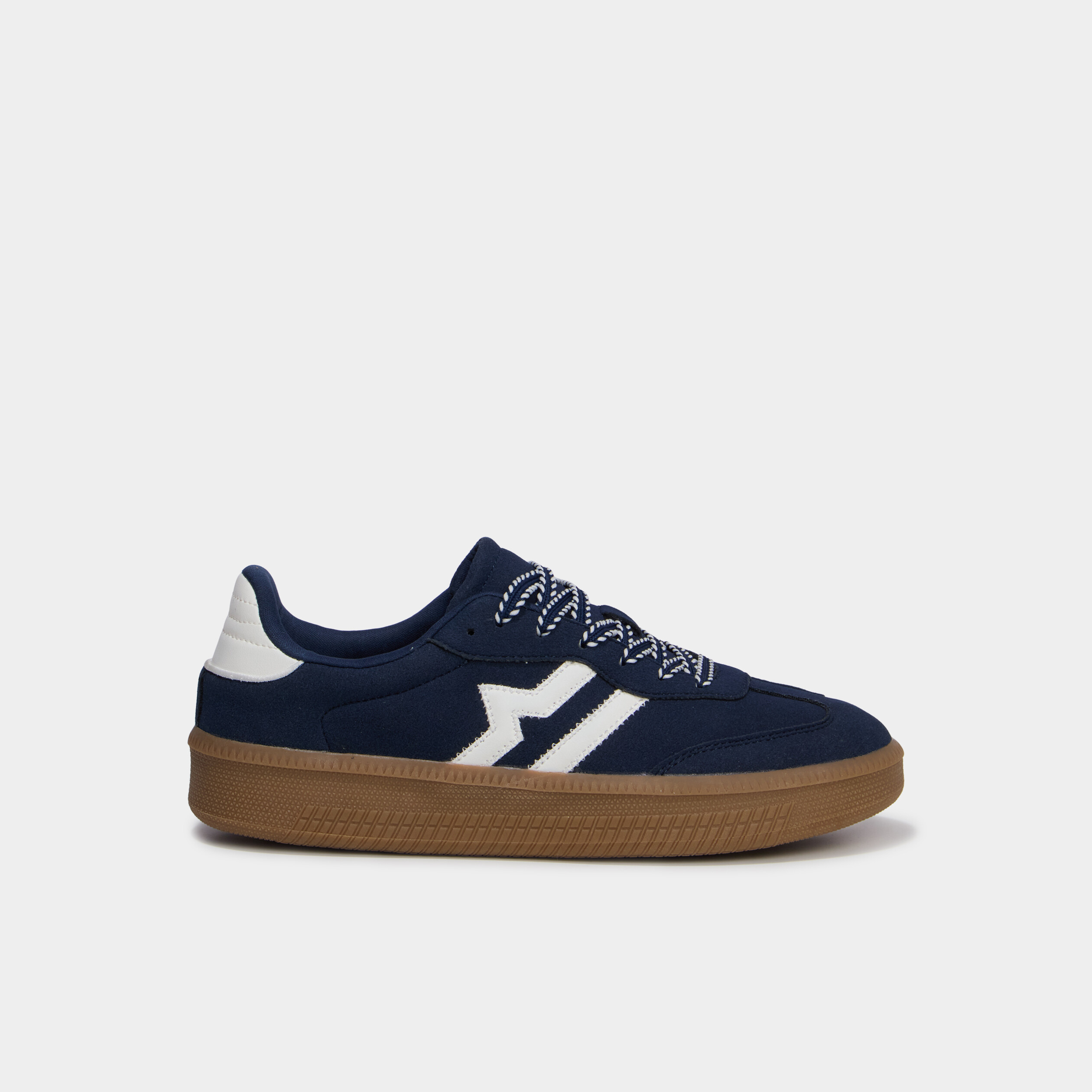 Baskets &agrave; lacets bleu marine femme