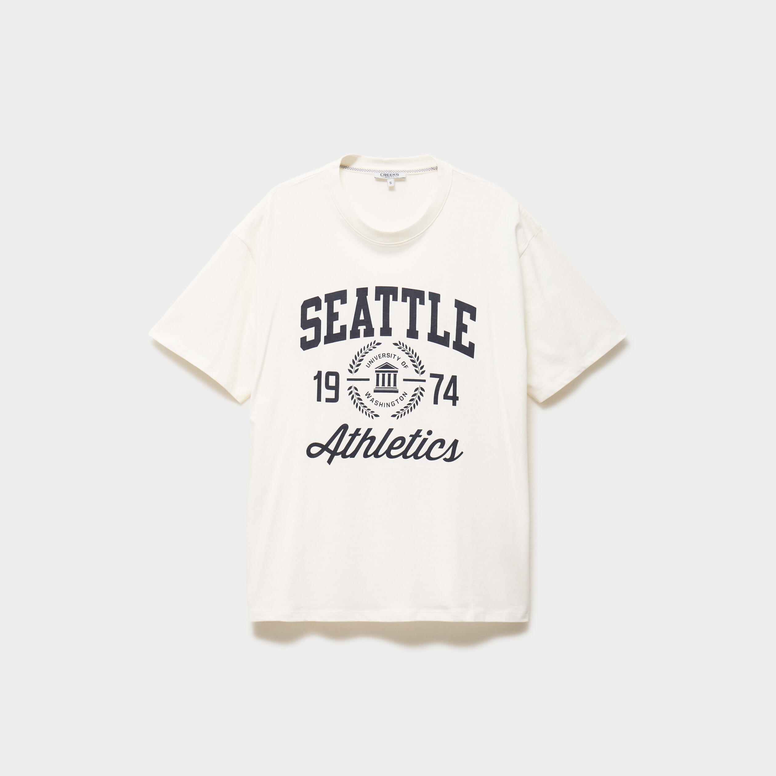 T-shirt oversize manches courtes coton blanc femme