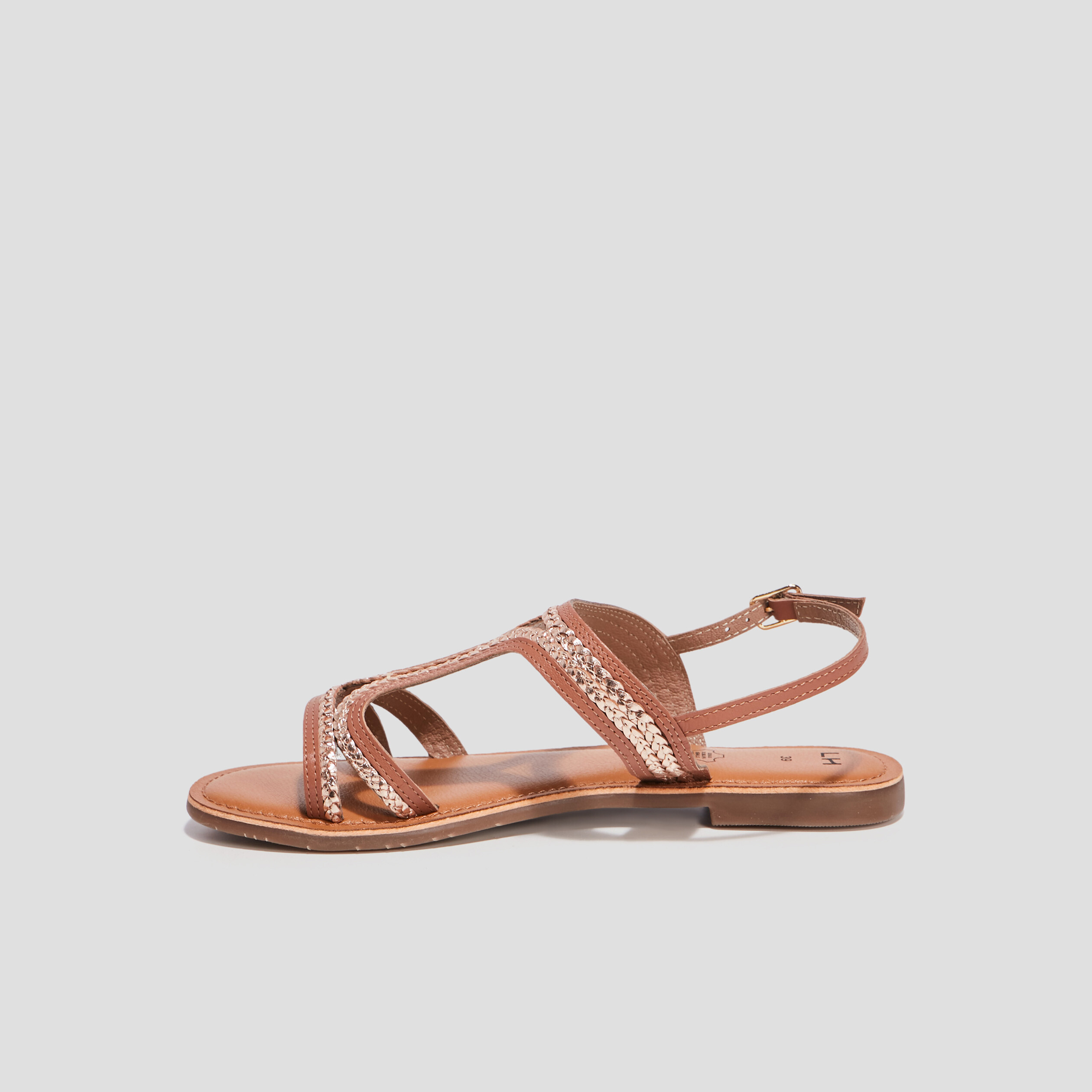 sandales en cuir marron femme Sandales en cuir marron femme