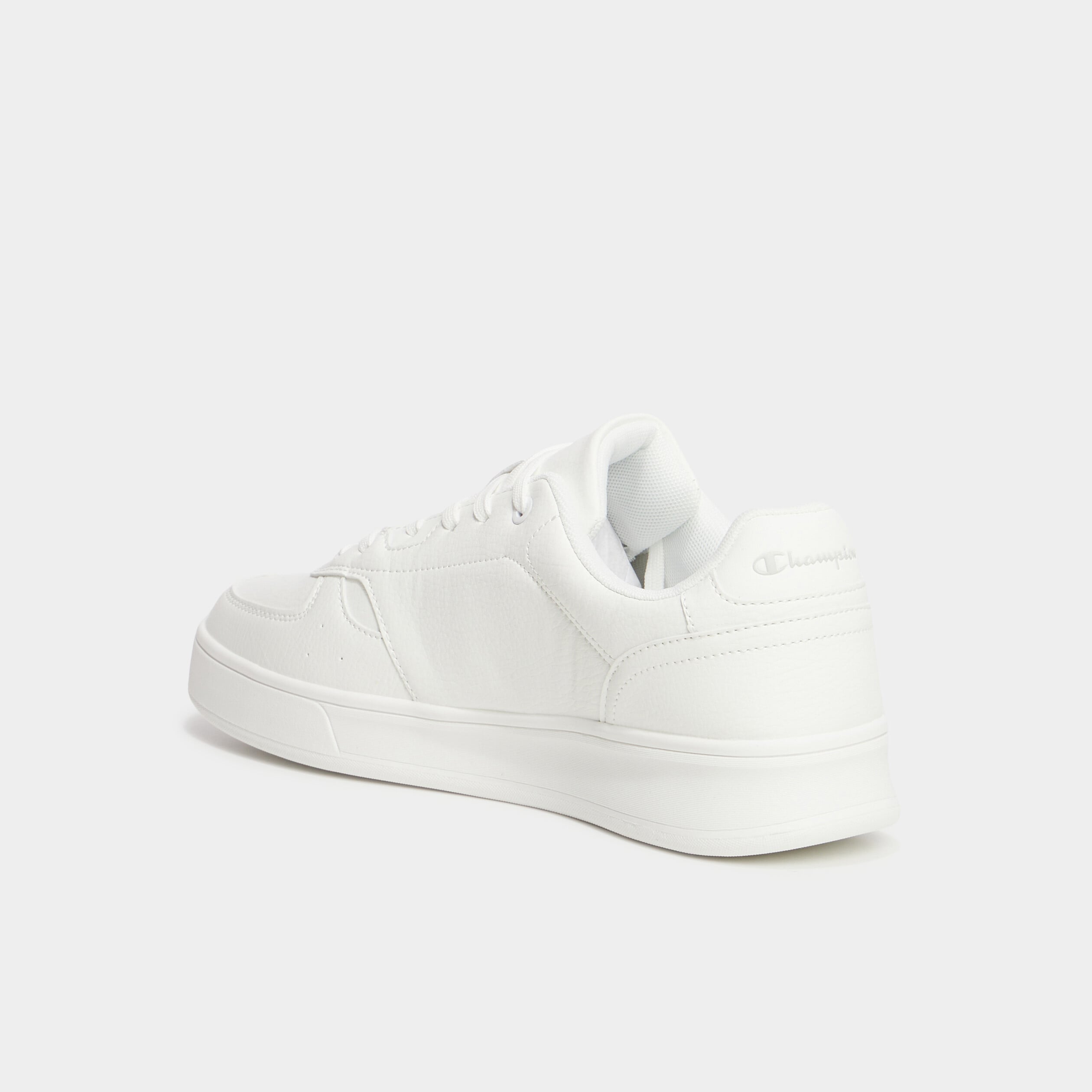 Tennis basses &agrave; lacets Champion Newman blanc homme