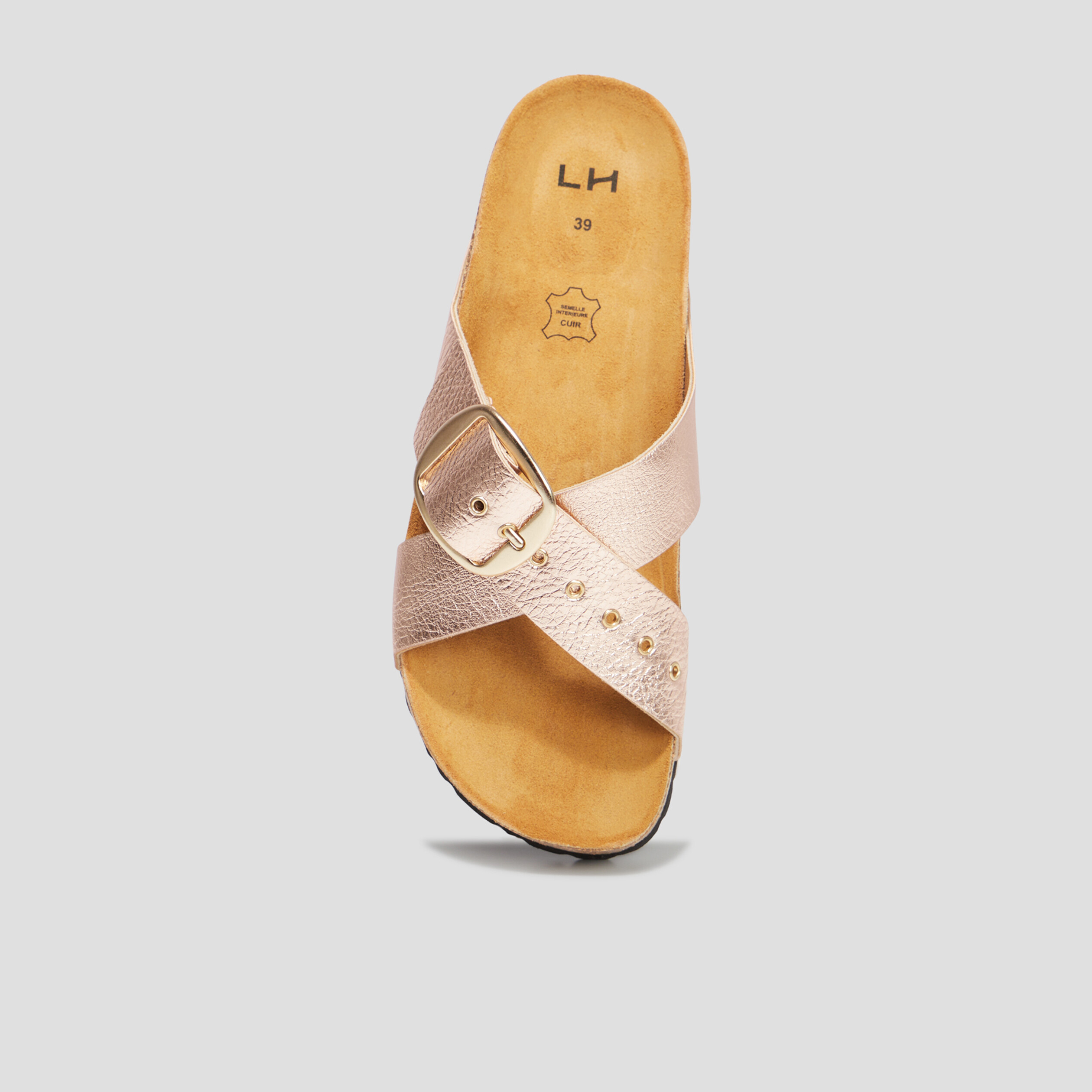 Mules brides online croisées femme