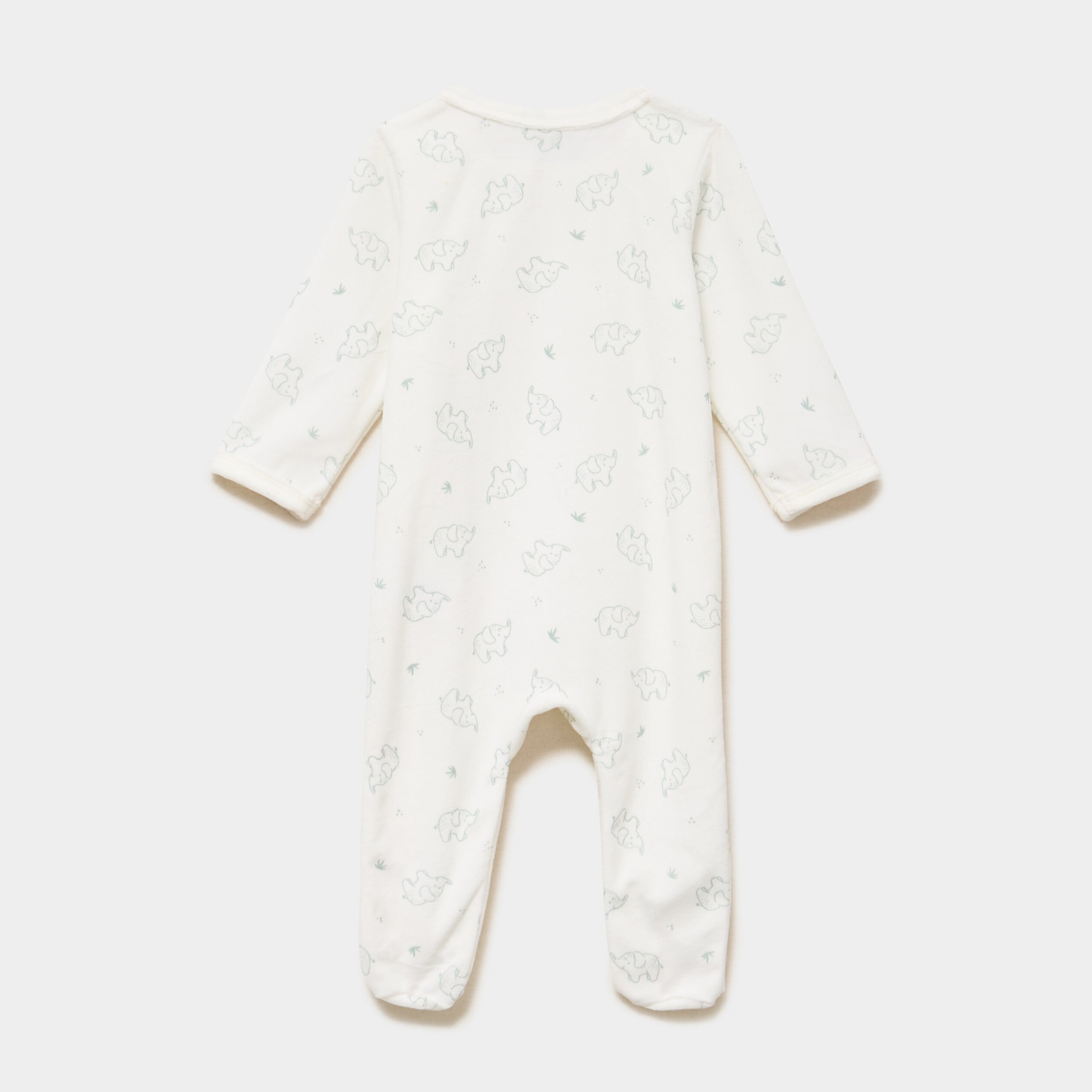 Lot 2 dors-bien velours manches longues ecru b&eacute;b&eacute;
