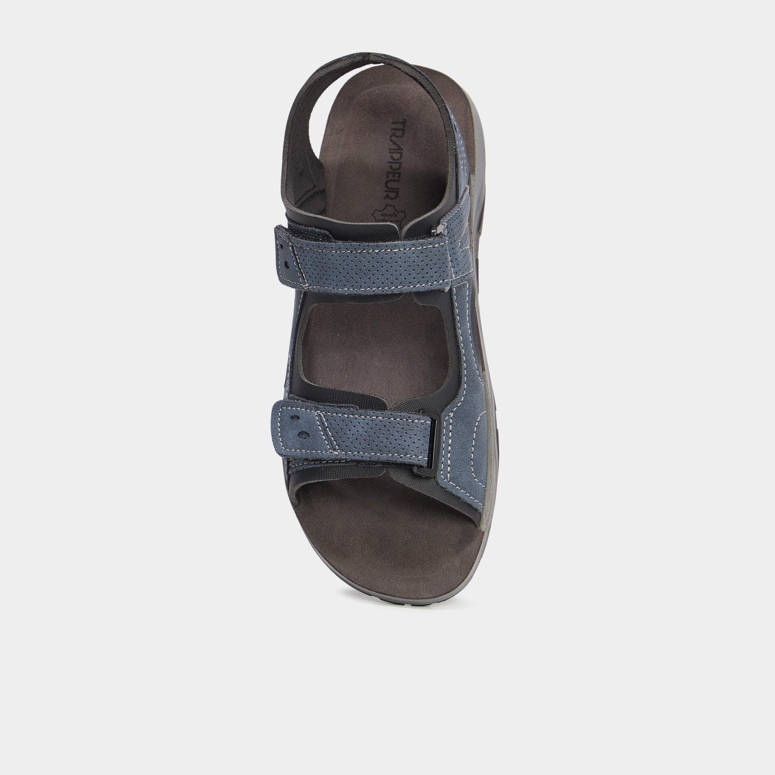 sandales a scratchs bleu homme Sandales à scratchs bleu homme