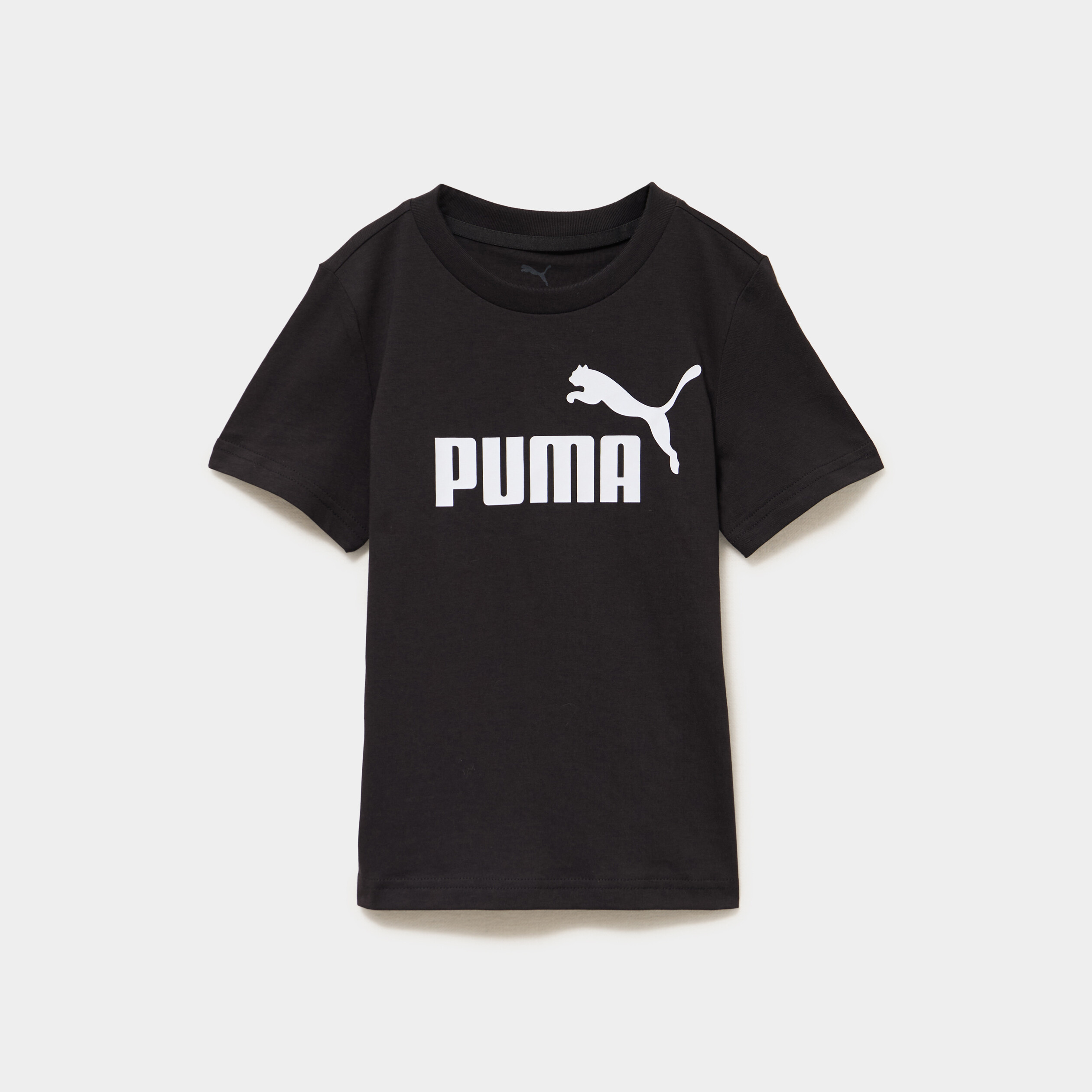 T-shirt col rond manches courtes Puma noir fille