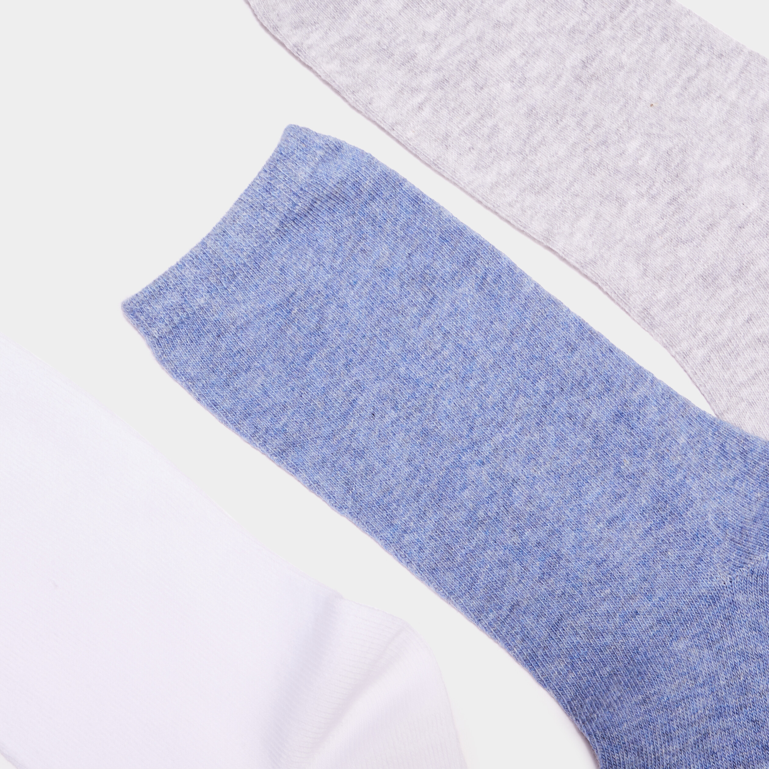 Lot 5 paires chaussettes coton bleu mixte