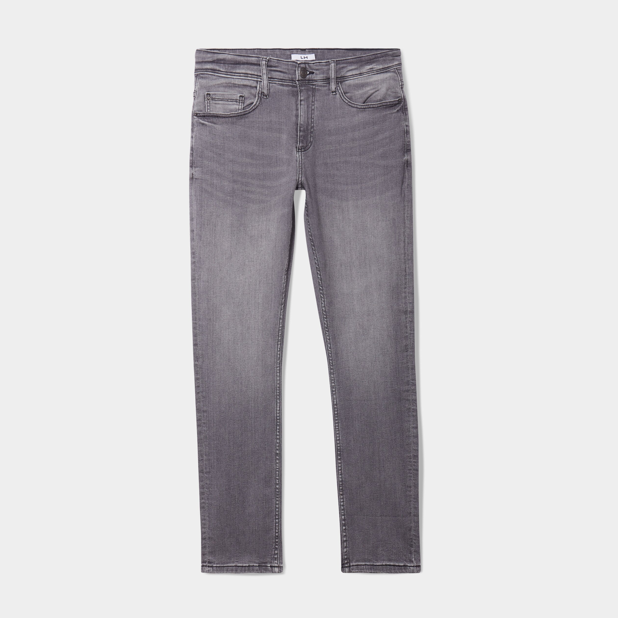 jeans slim 5 poches denim gris homme Jeans slim 5 poches denim gris homme
