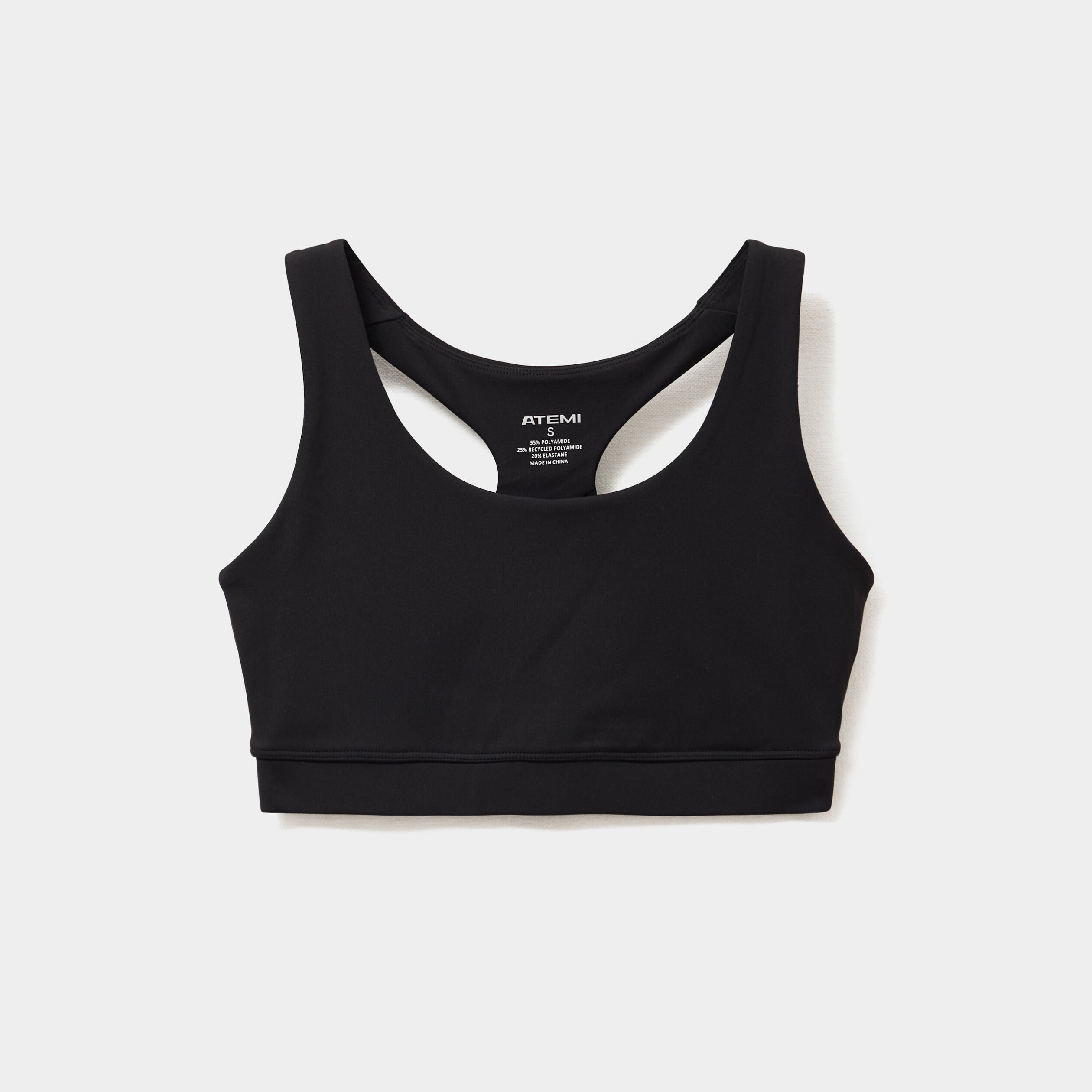 Brassi&egrave;re de sport dos nageur noir femme