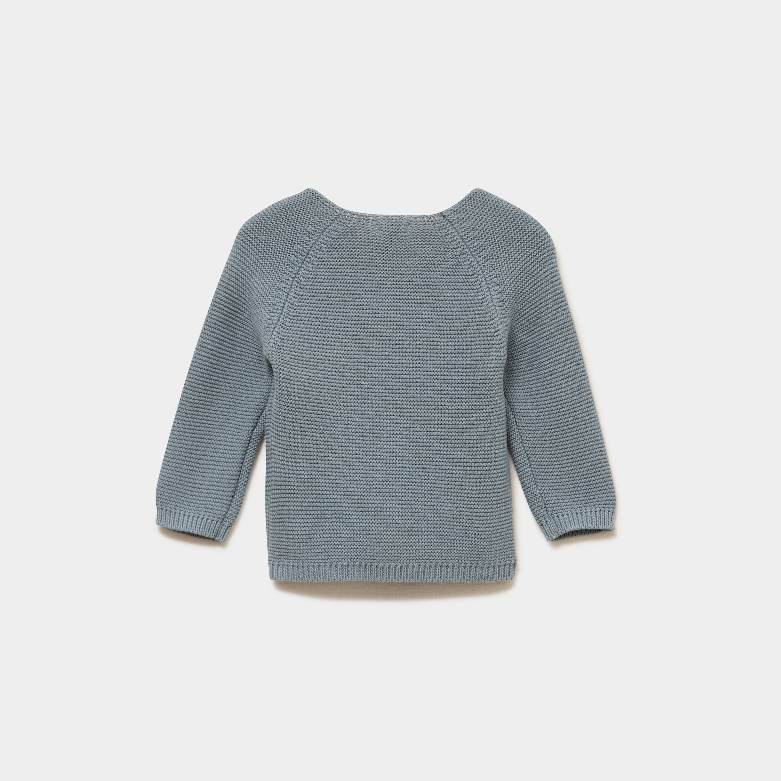 Brassi&egrave;re naissance tricot nou&eacute;e coton vert fonc&eacute; b&eacute;b&eacute;
