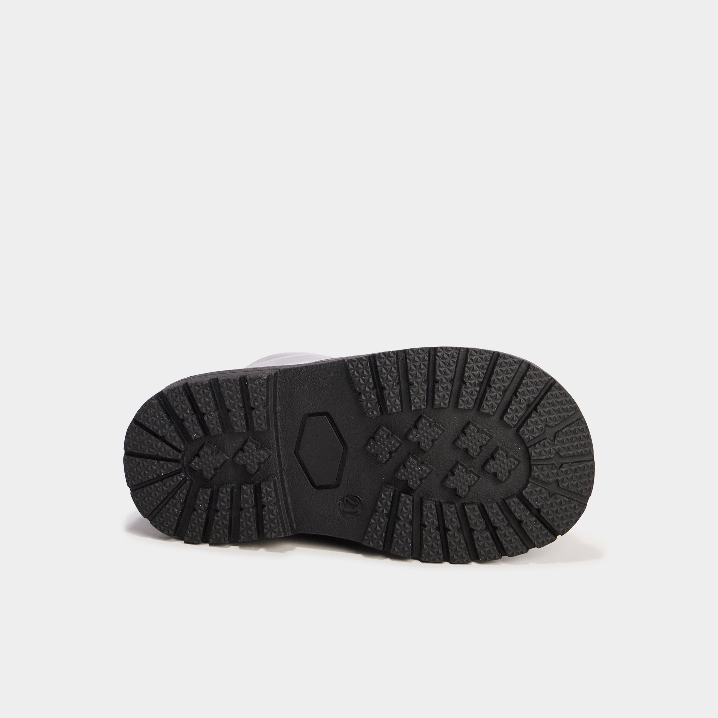 boots crantees vernies a paillettes noir bebef Boots crantées vernies à paillettes noir bébé fille