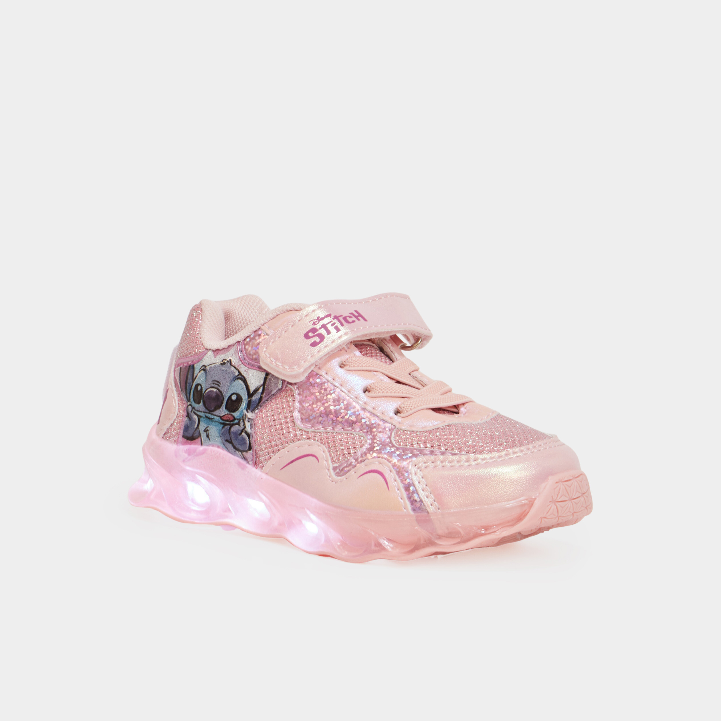 Baskets running lumineuses Stitch rose fille