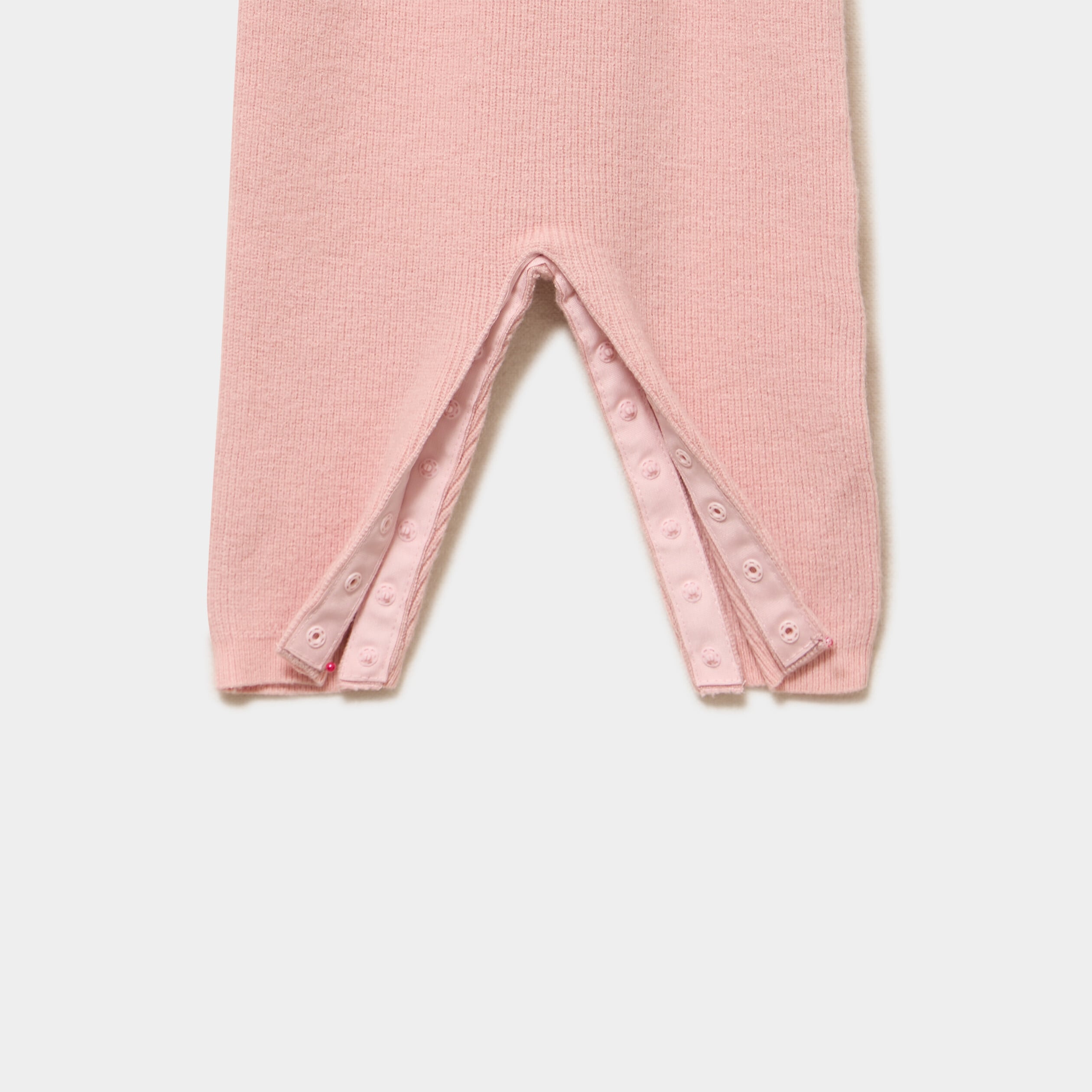 Combinaison tricot manches longues rose fushia b&eacute;b&eacute;