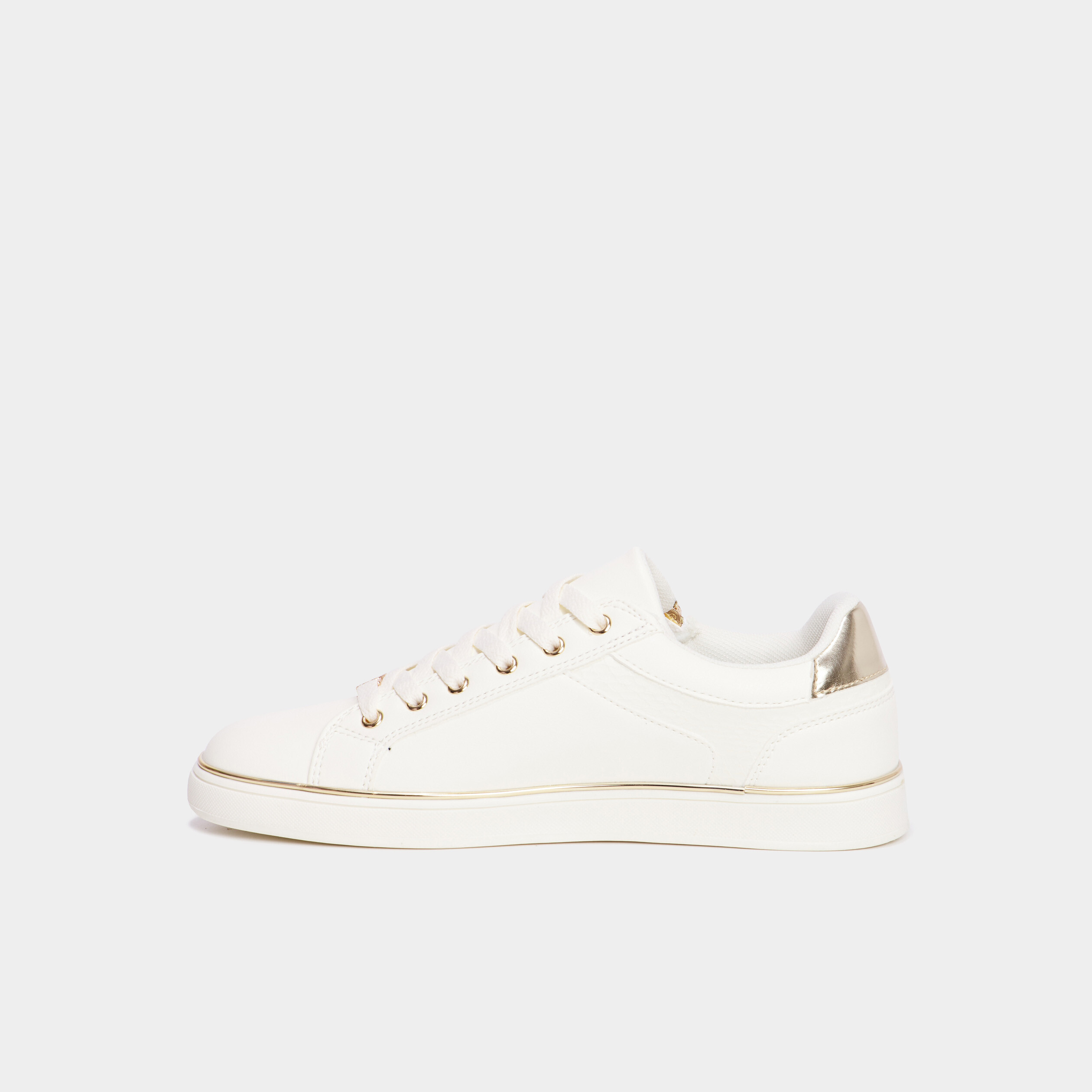 Tennis basses &agrave; lacets Mosquitos blanc femme