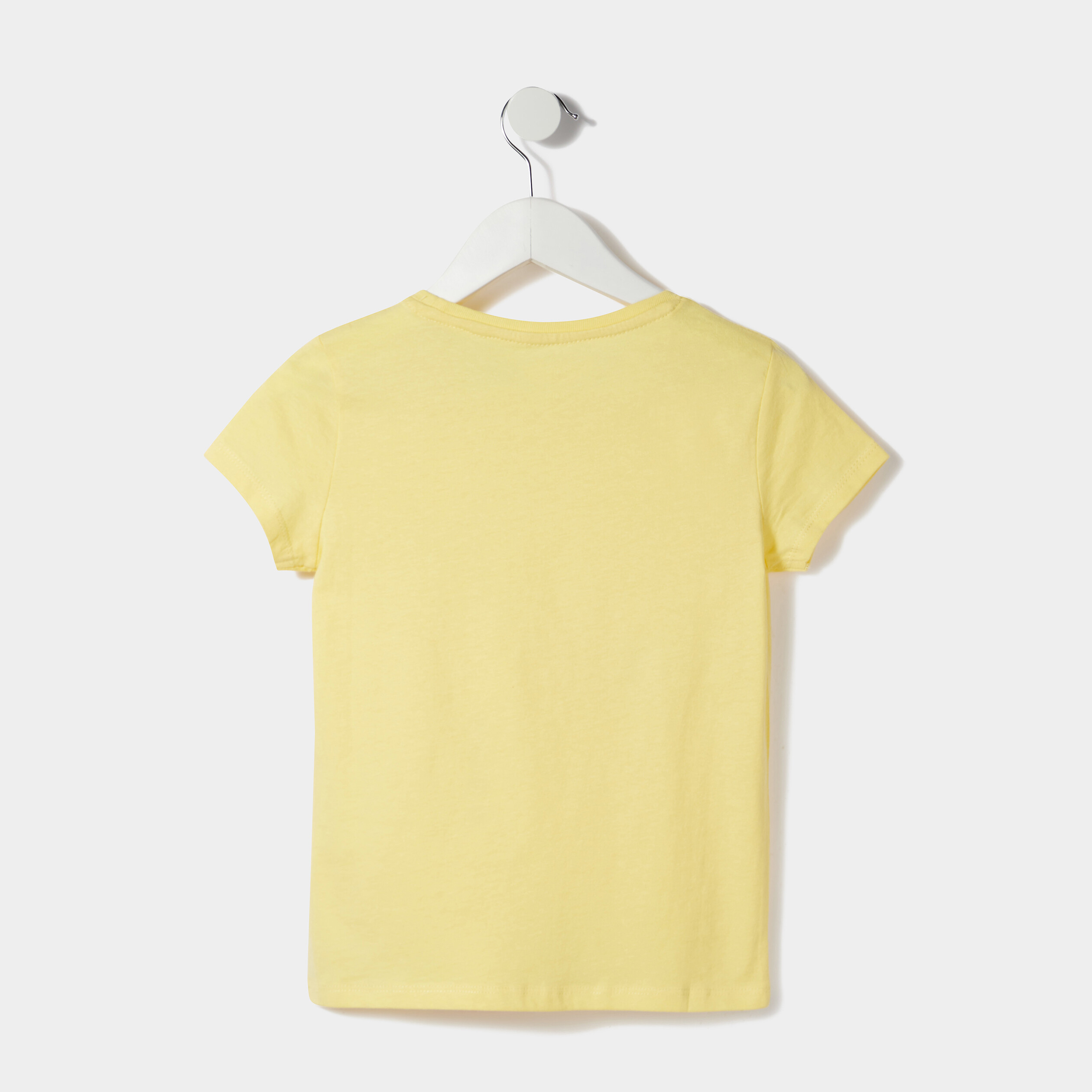 T-shirt manches courtes jaune clair fille