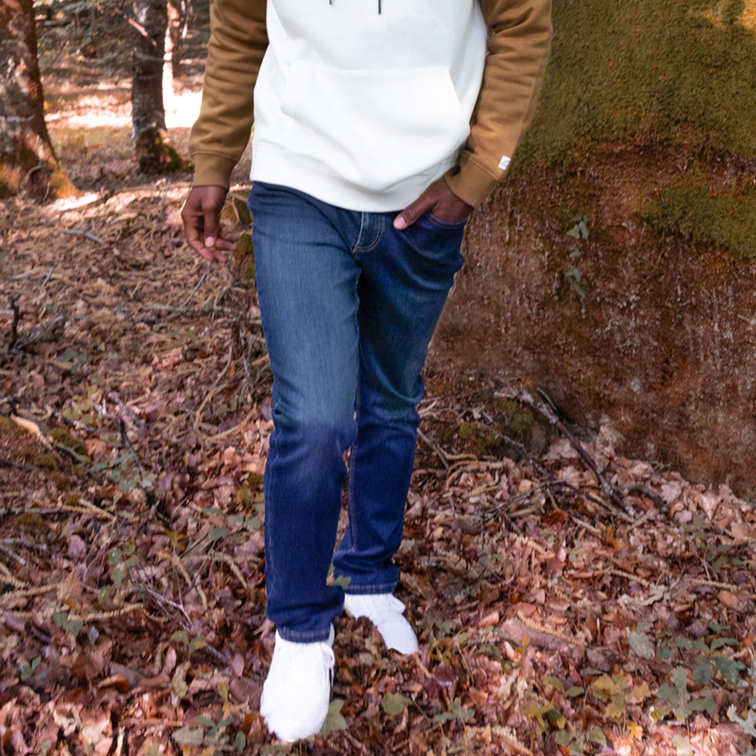 Jeans regular denim brut homme