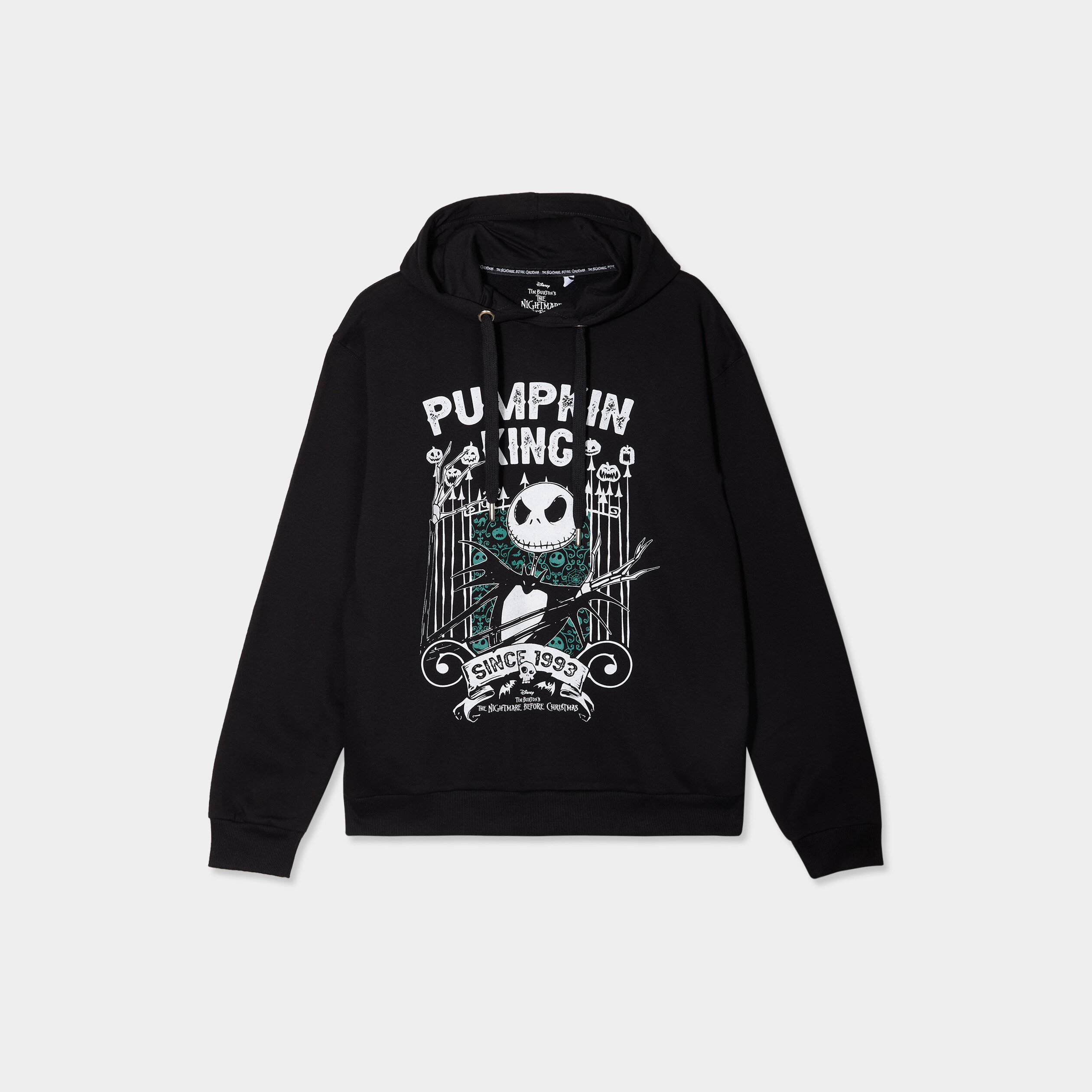 sweat hoodie etrange noel monsieur jack noir homme Sweat hoodie Étrange Noël monsieur Jack noir homme
