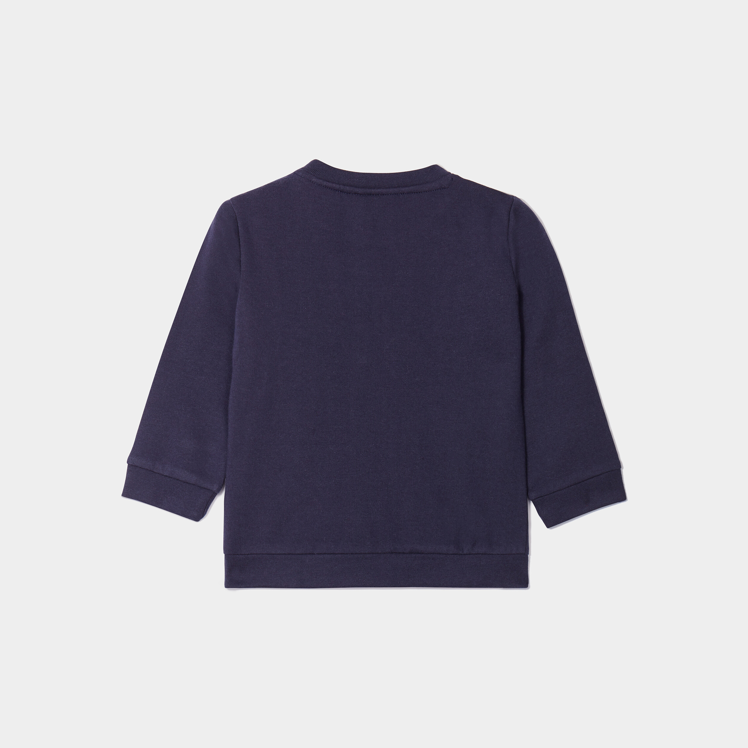 Sweat coton Monsieur Madame Mr Heureux bleu marine bébé garçon