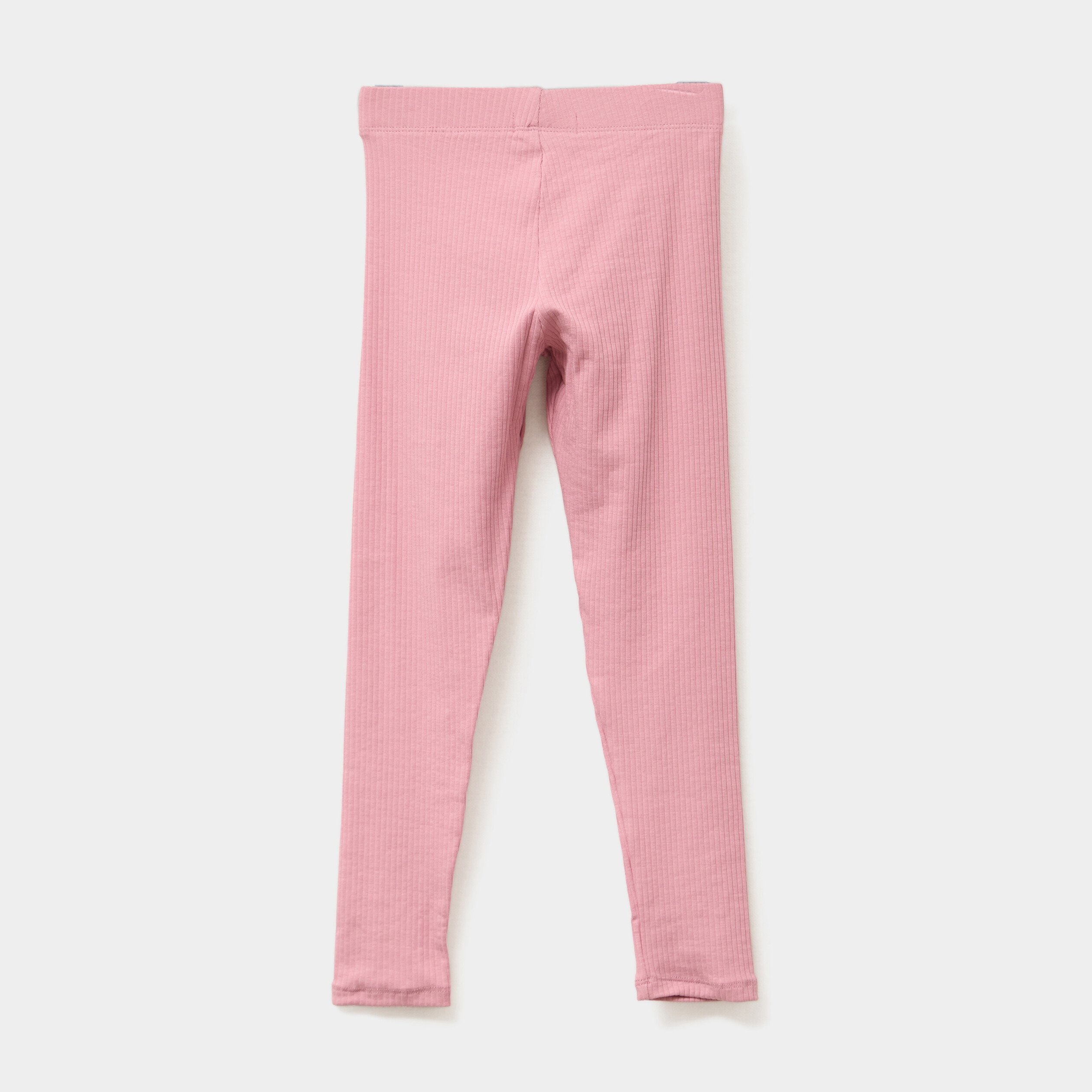 legging cotele coton vieux rose fille Legging côtelé coton vieux rose fille
