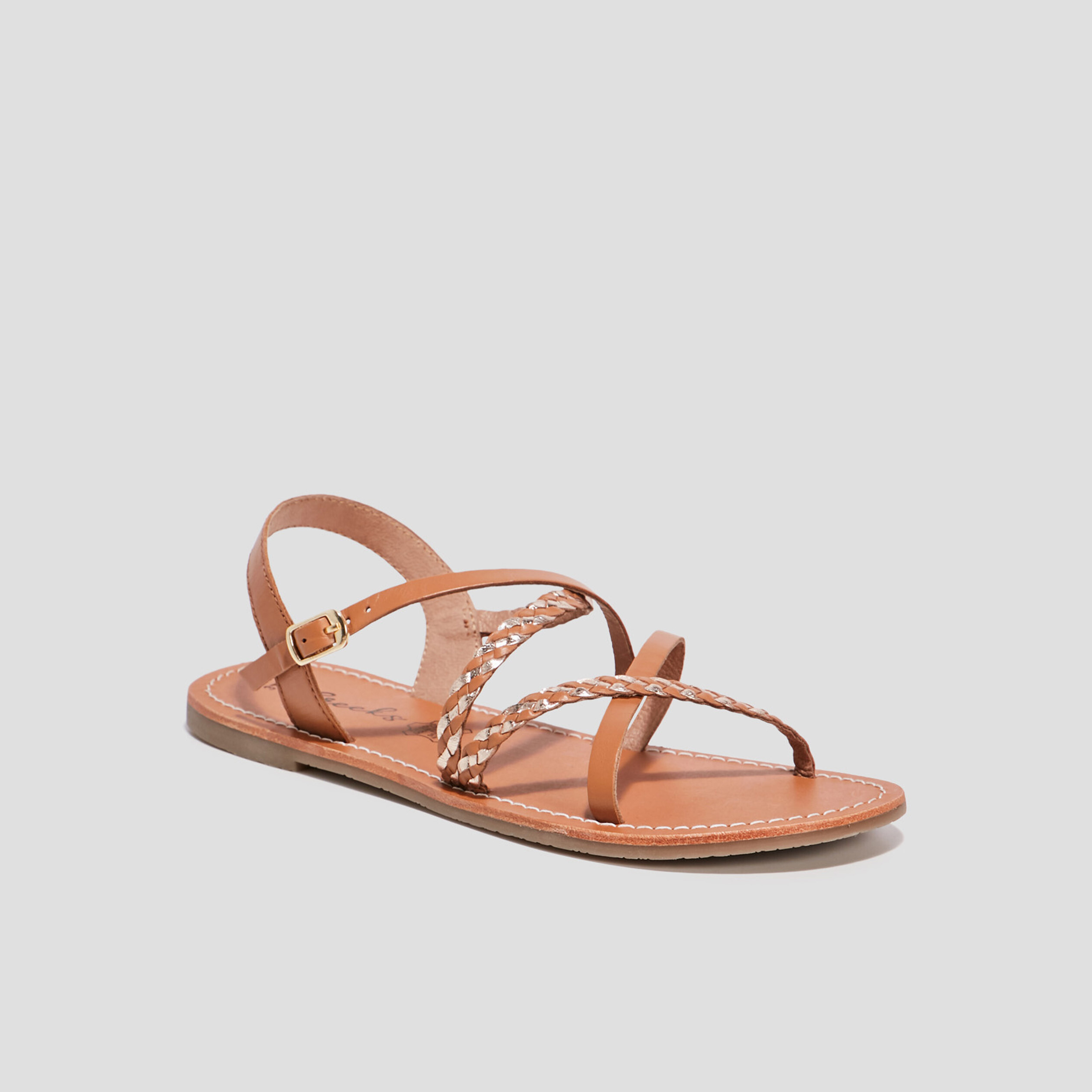 sandales en cuir creeks camel fille Sandales en cuir Creeks camel fille