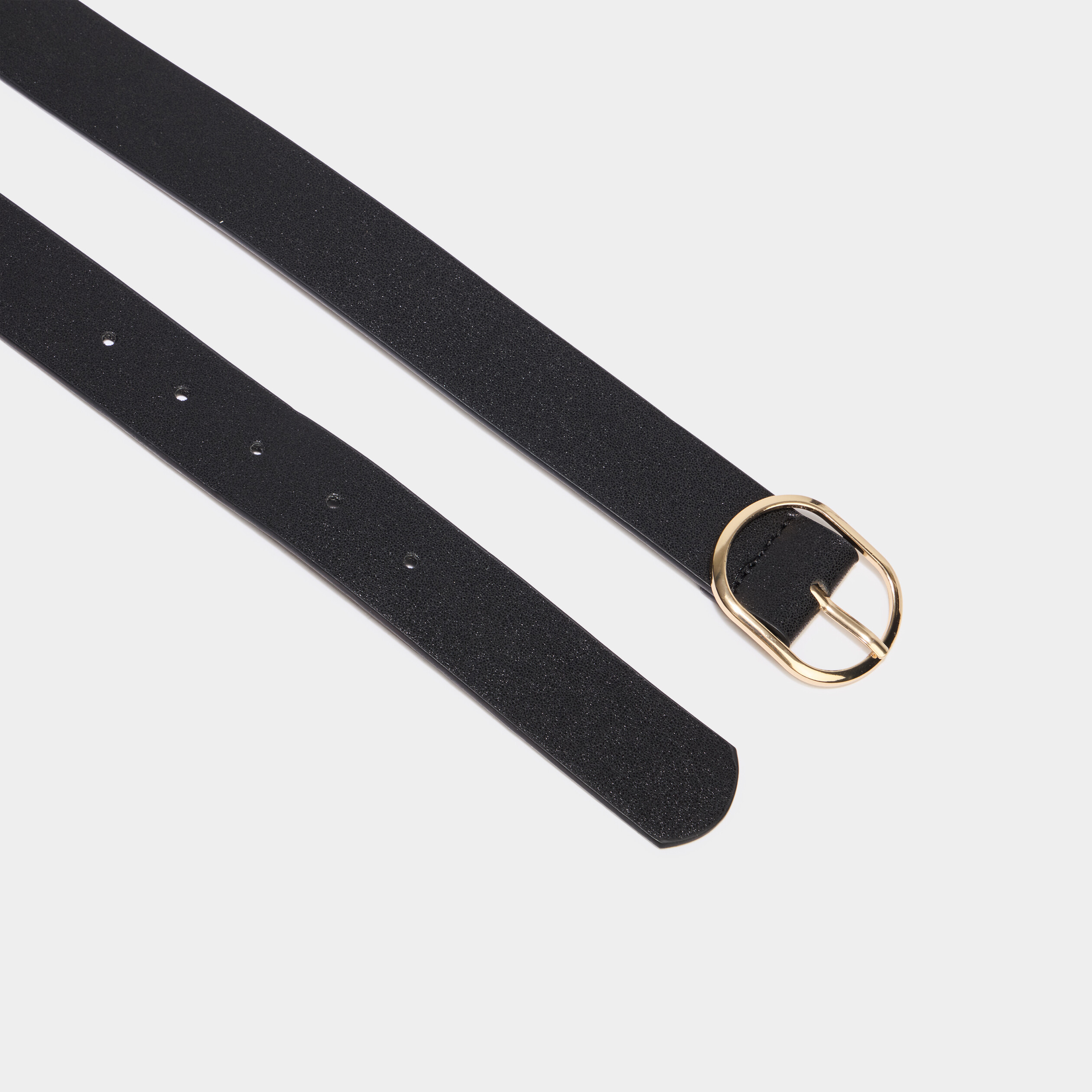 Ceinture avec boucle noir femme