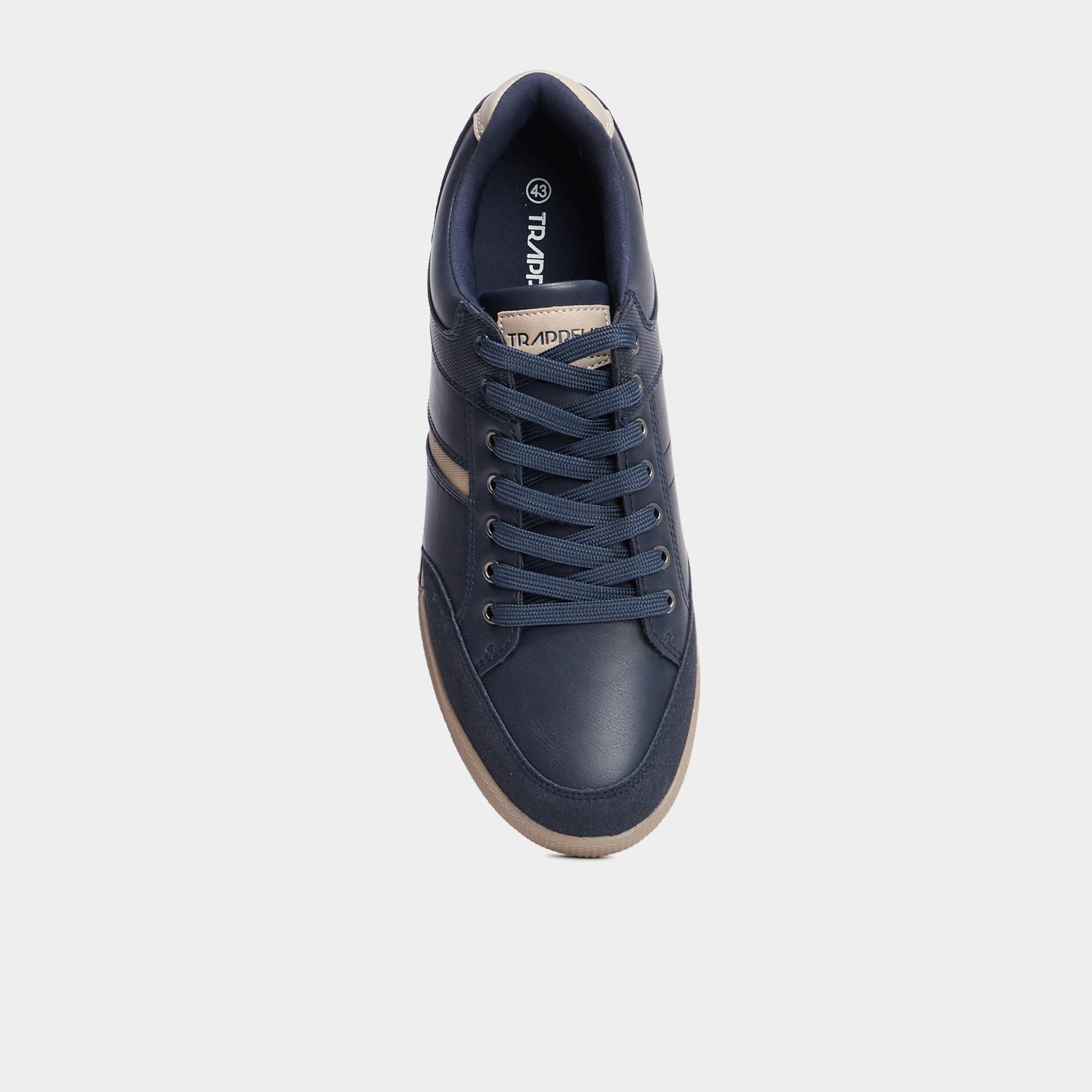 Sneakers semelles plates bleu homme