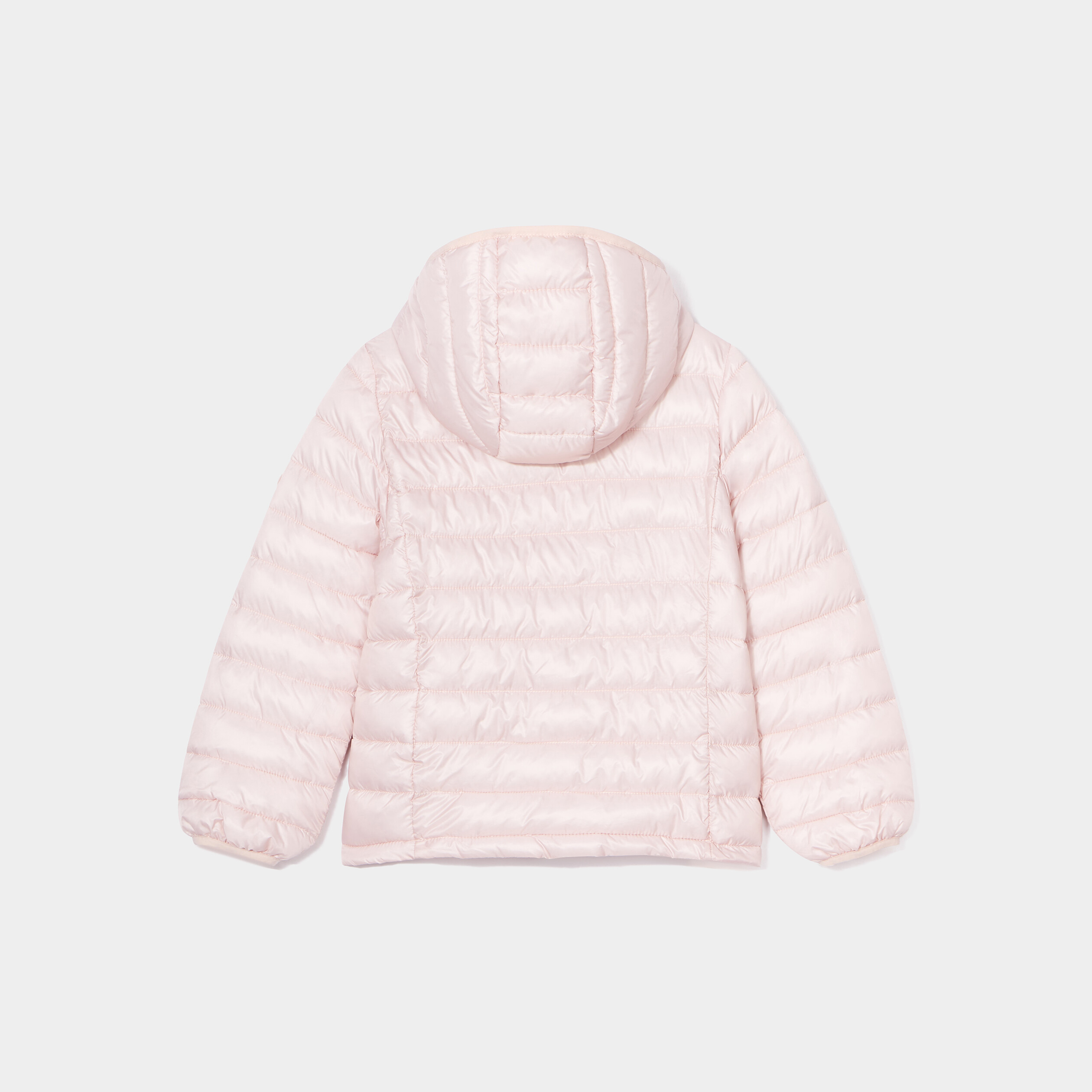 doudoune legere zippee a capuche rose clair fille Doudoune légère zippée à capuche rose clair fille