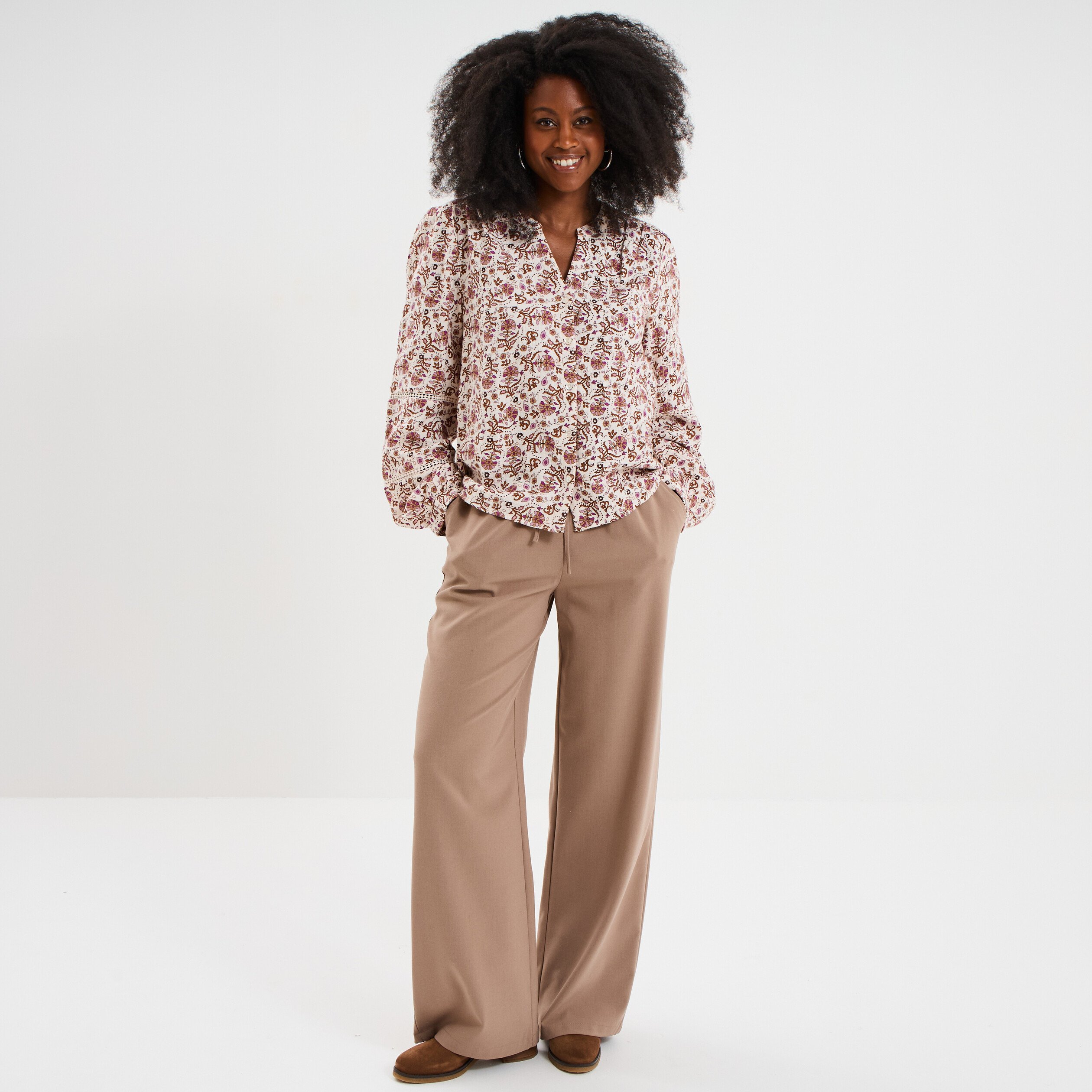 blouse manches ballons coton blanc femme Blouse manches ballons coton blanc femme